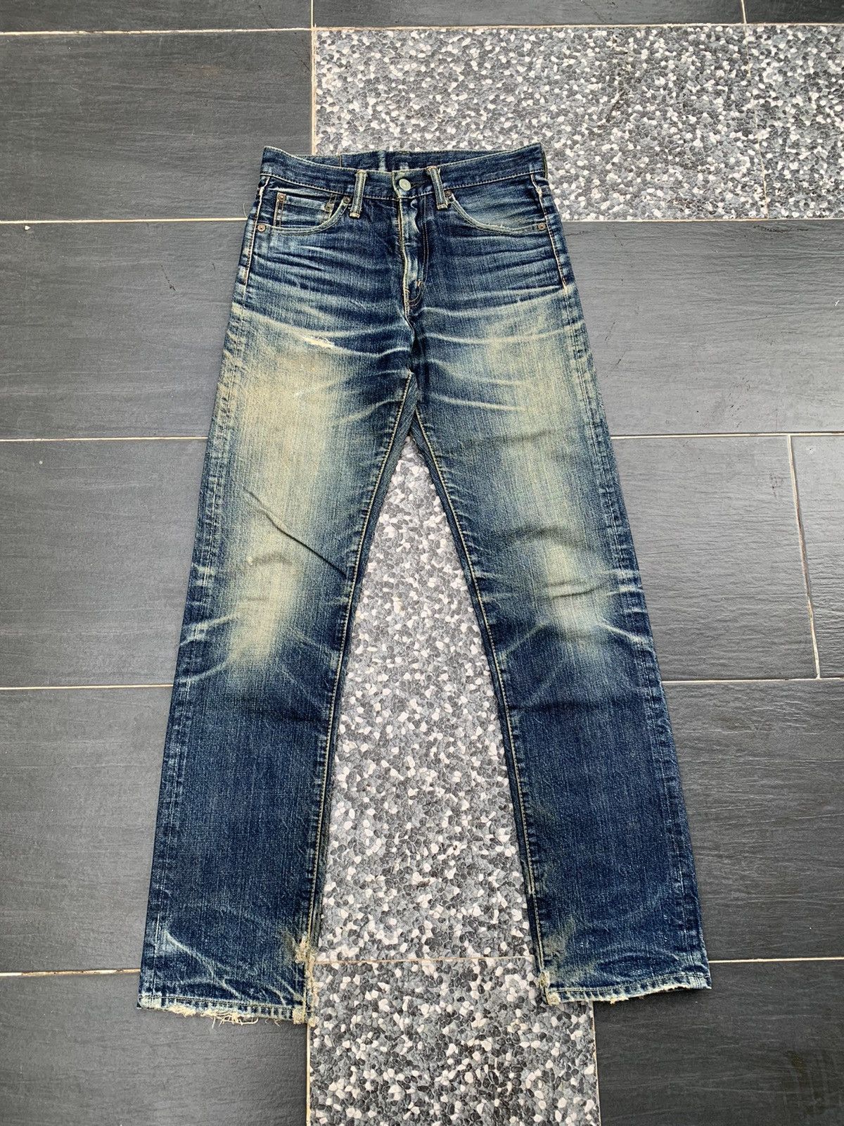 Burgus Plus × Japanese Brand Vintage Burgus Plus Distressed Denim Size US 29 - 1 Thumbnail