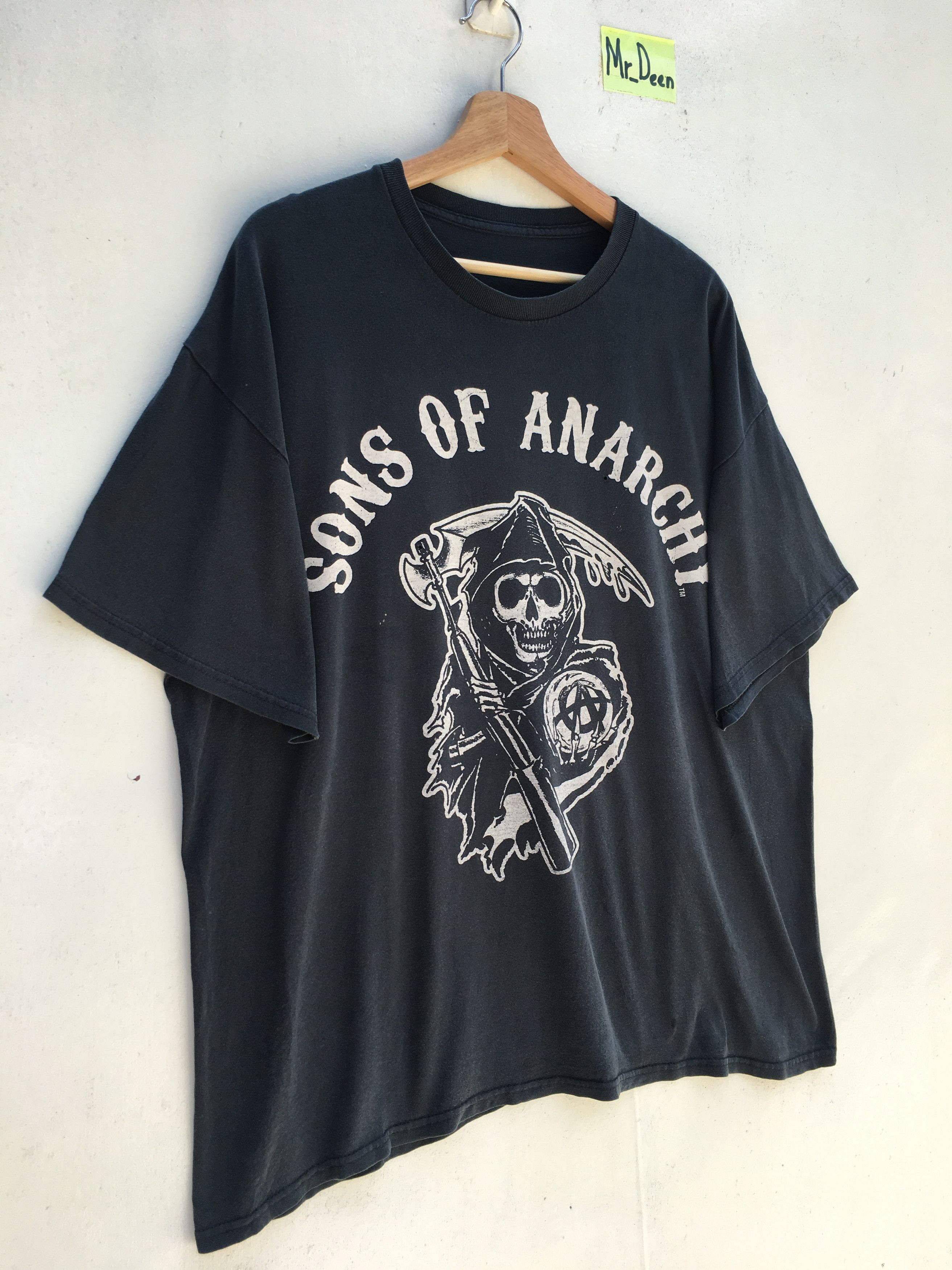 Vintage Vintage Sons of Anarchy logo tshirt black rare Size US XL / EU 56 / 4 - 2 Thumbnail