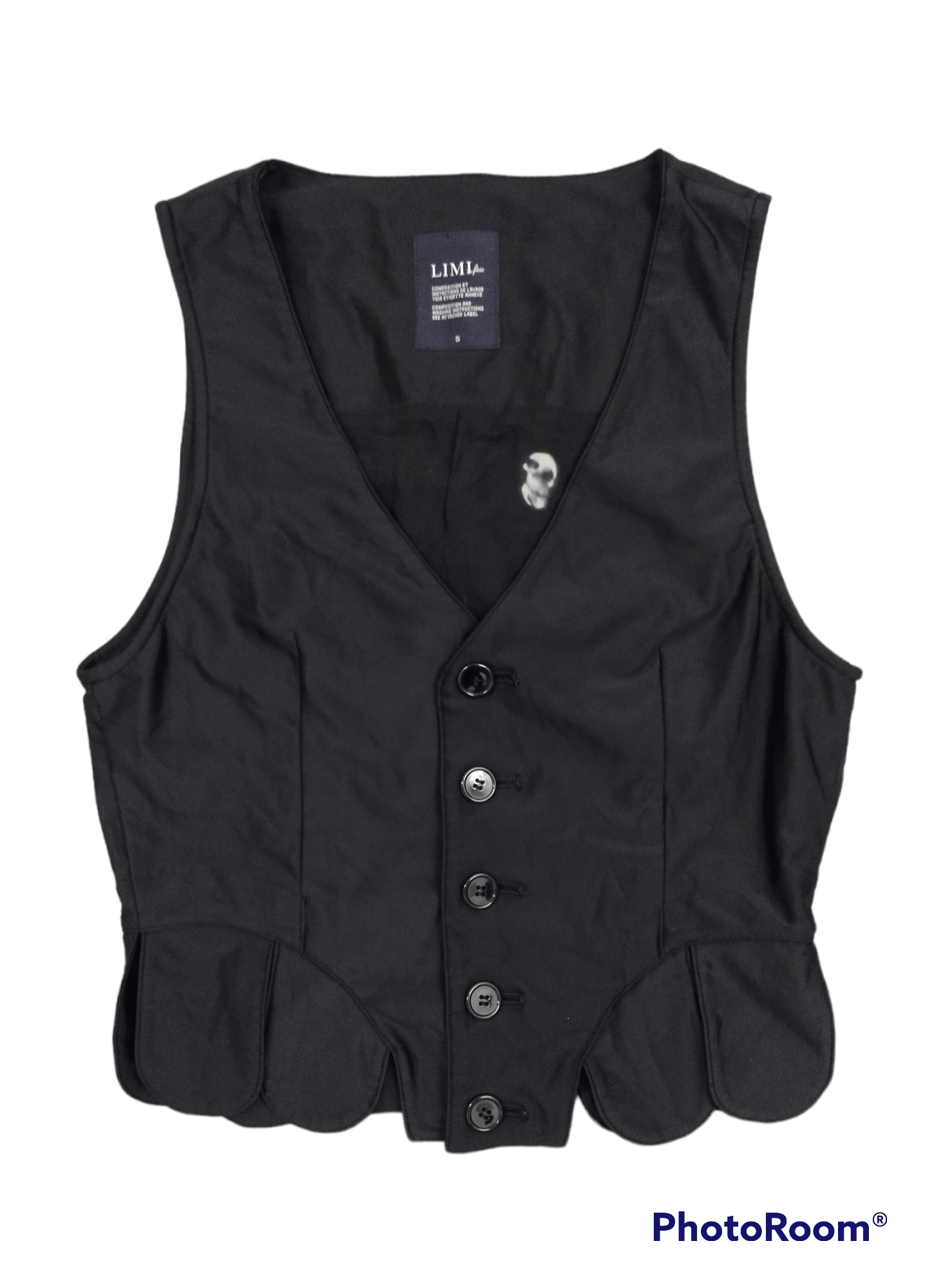 Limi Feu [LIMI feu 20th Anniv. Collection] W / Gabardine Design Vest Size S / US 4 / IT 40 - 2 Thumbnail