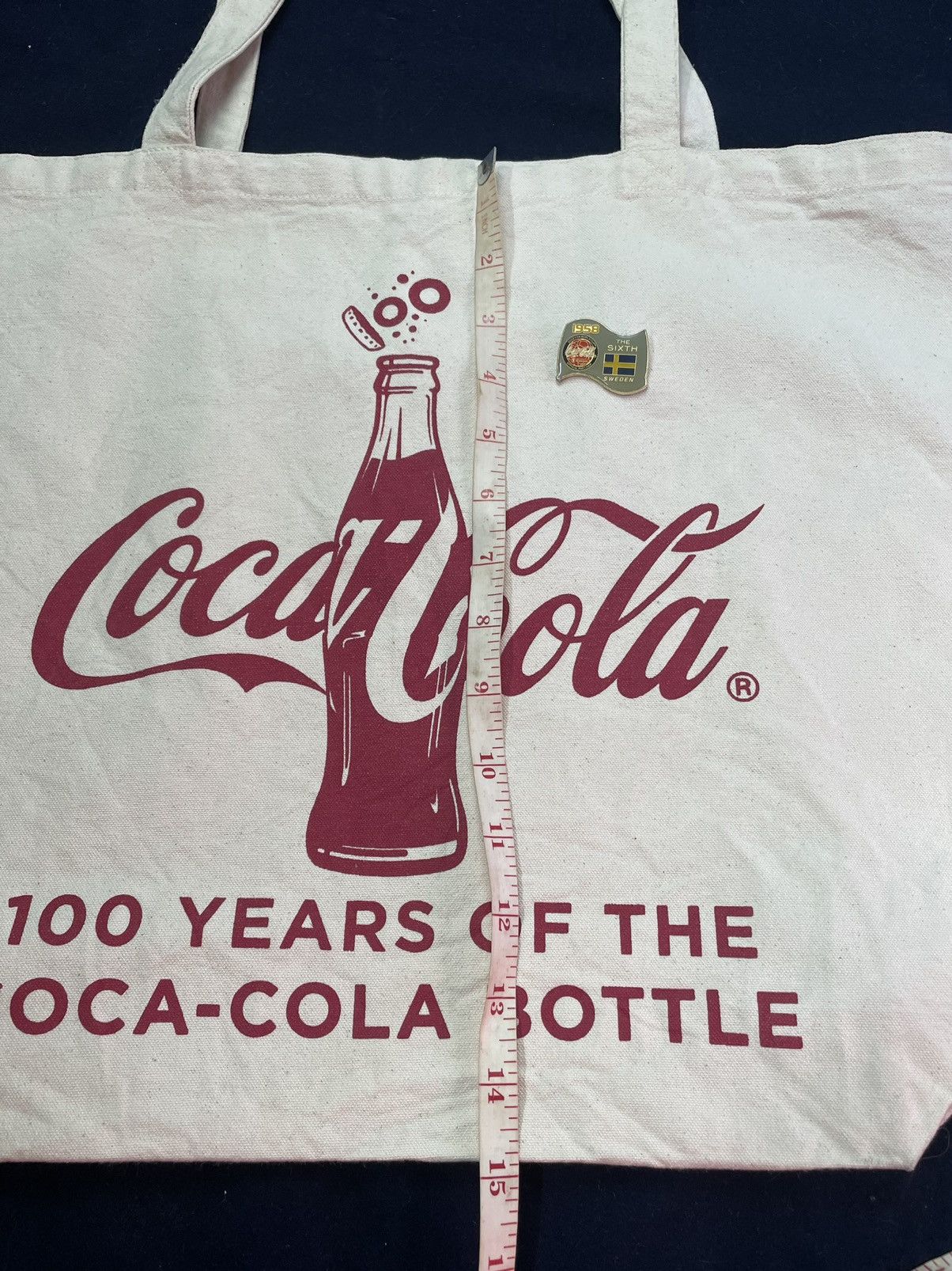 Coca Cola × Vintage Coca-Cola 100 year Tote Bag Size ONE SIZE - 3 Thumbnail