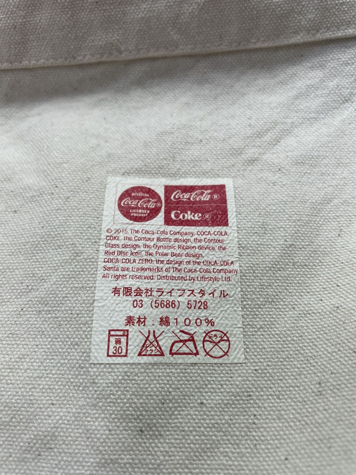 Coca Cola × Vintage Coca-Cola 100 year Tote Bag Size ONE SIZE - 8 Thumbnail