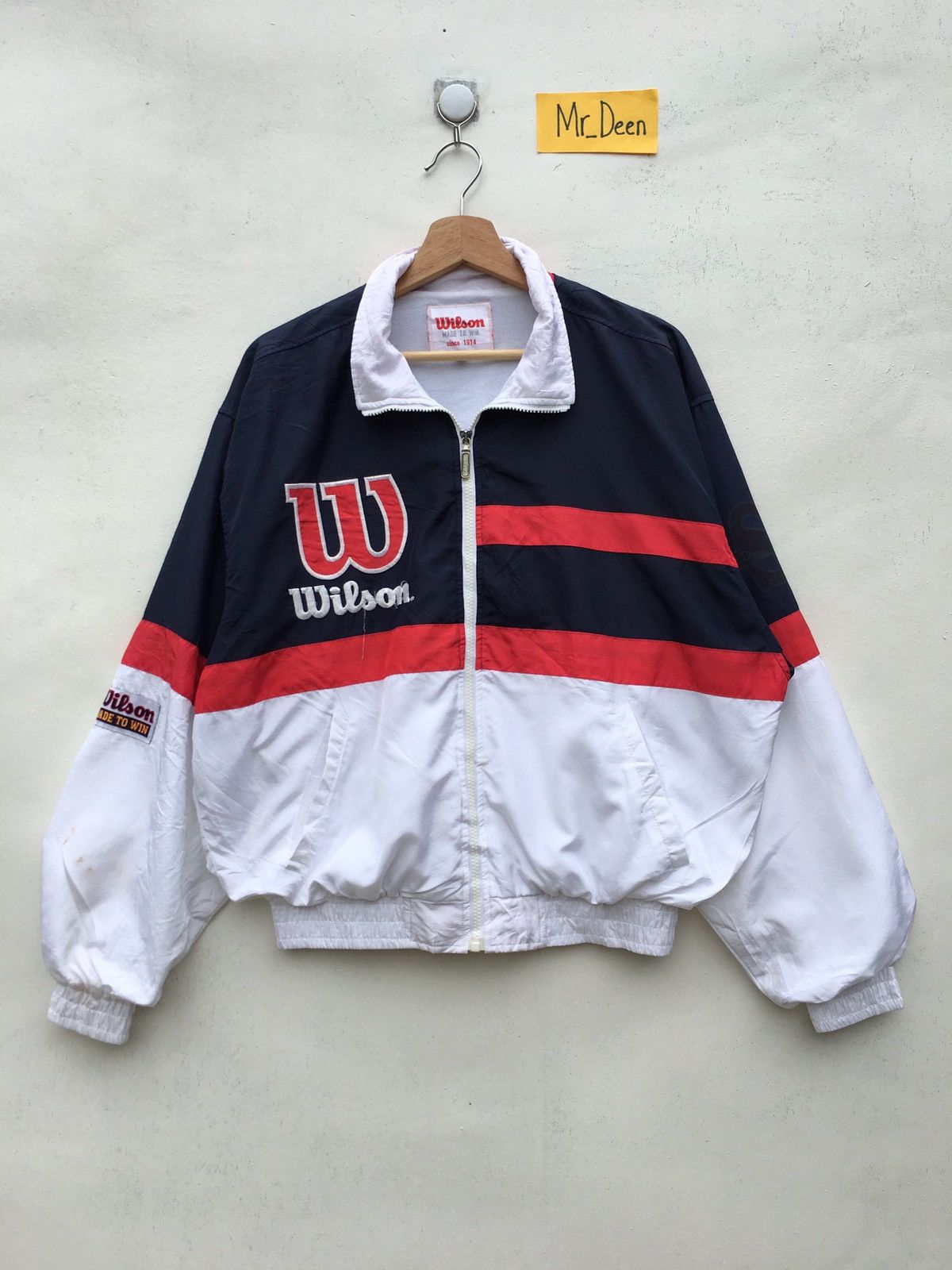 Vintage 90s Wilson Spellout Windbreaker