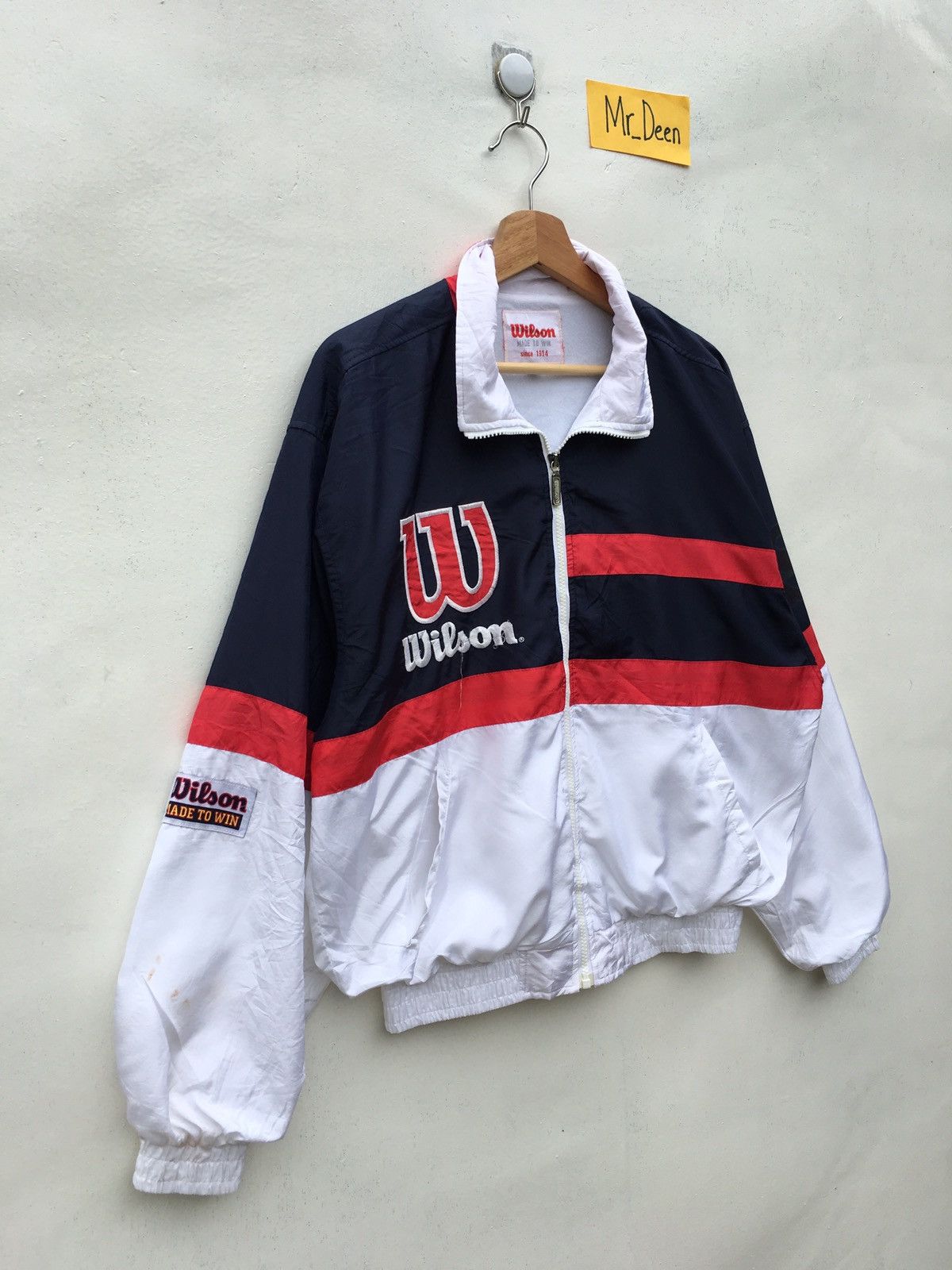 Wilson Vintage 90s Wilson Spellout Windbreaker Size US L / EU 52-54 / 3 - 2 Thumbnail