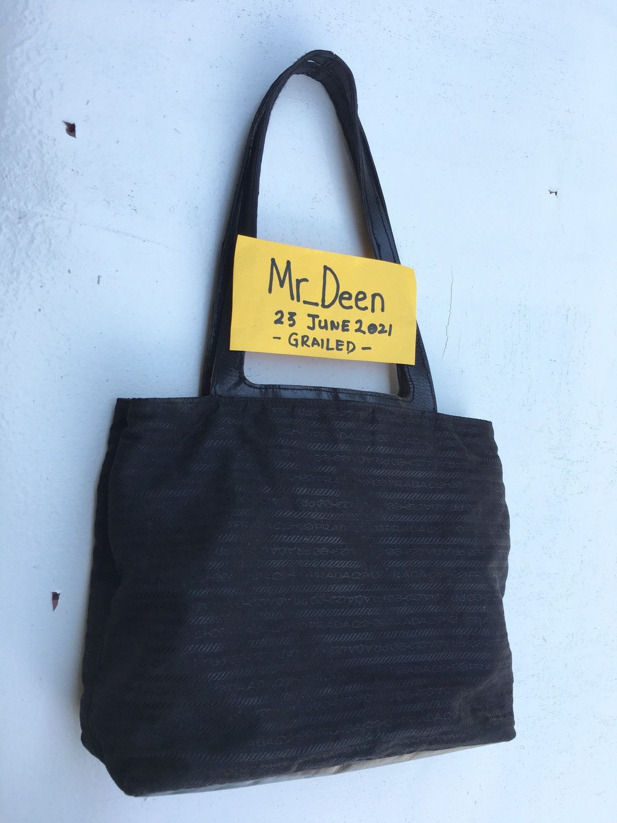 Vintage Authentic Prada Small Tote Bag