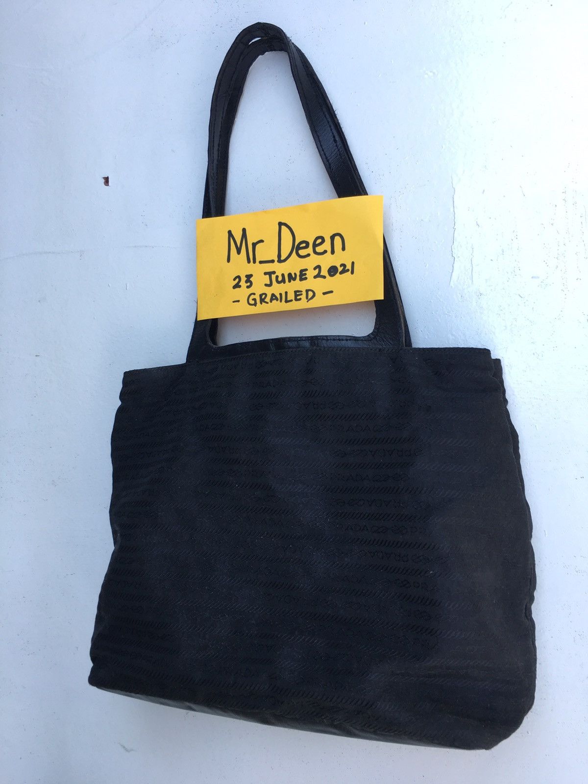 Vintage Authentic Prada Small Tote Bag