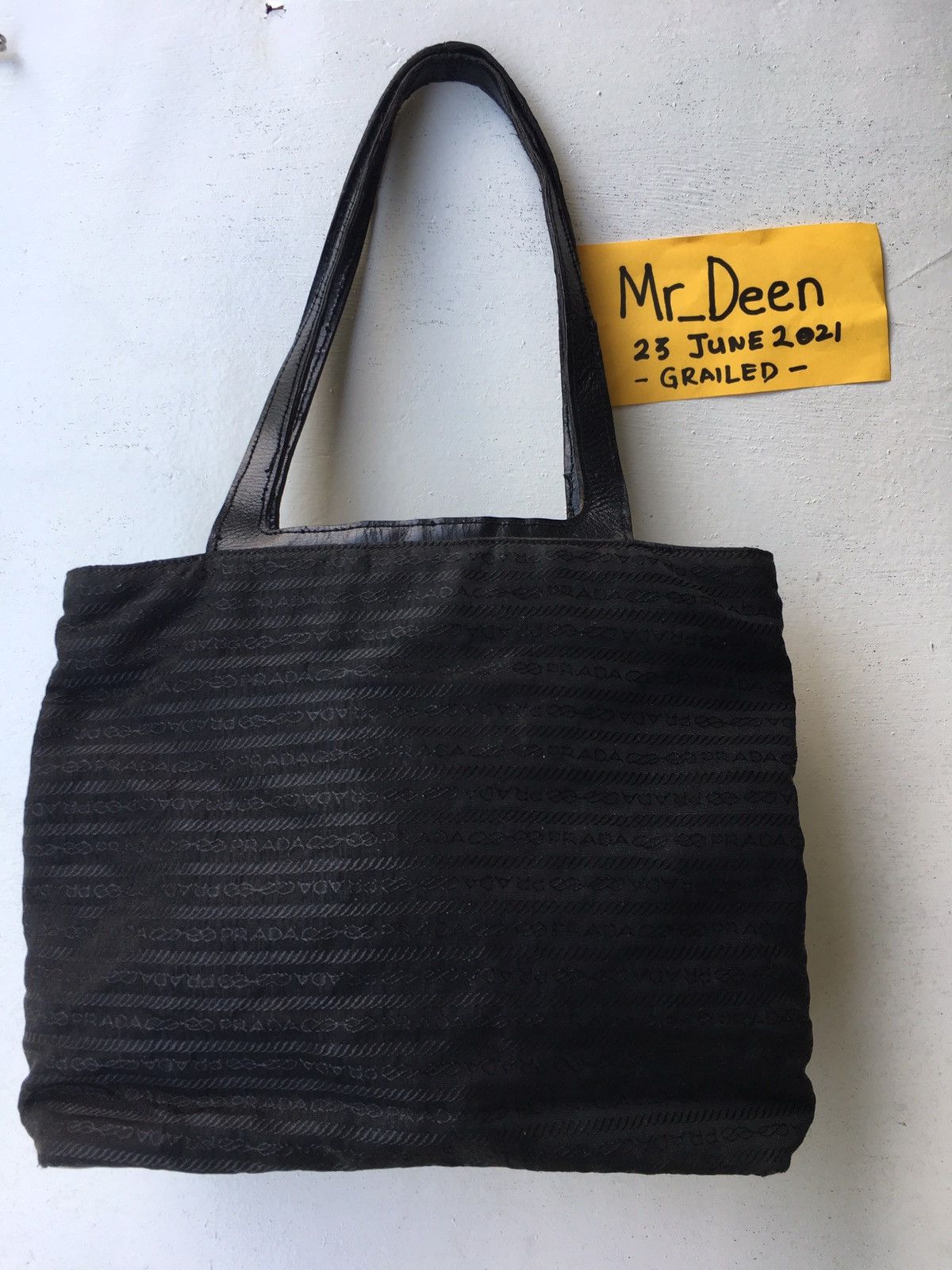 Vintage Authentic Prada Small Tote Bag