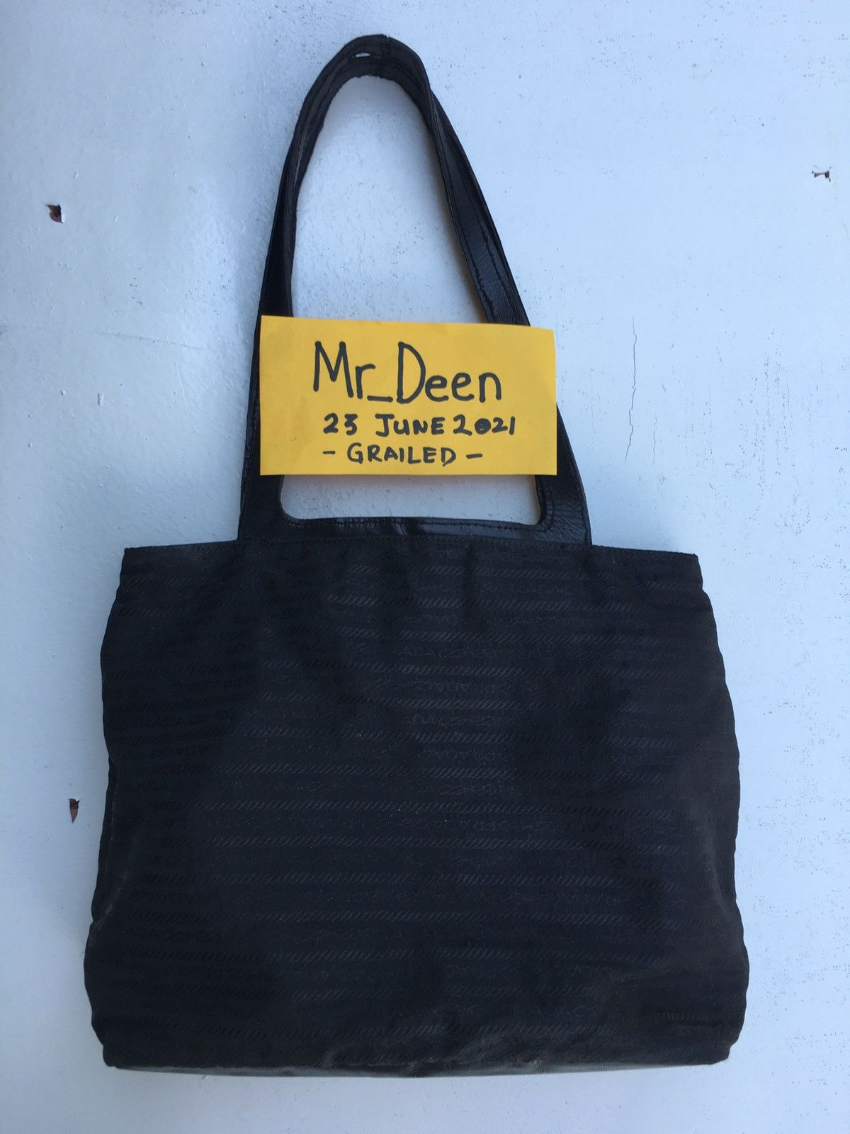 Vintage Authentic Prada Small Tote Bag