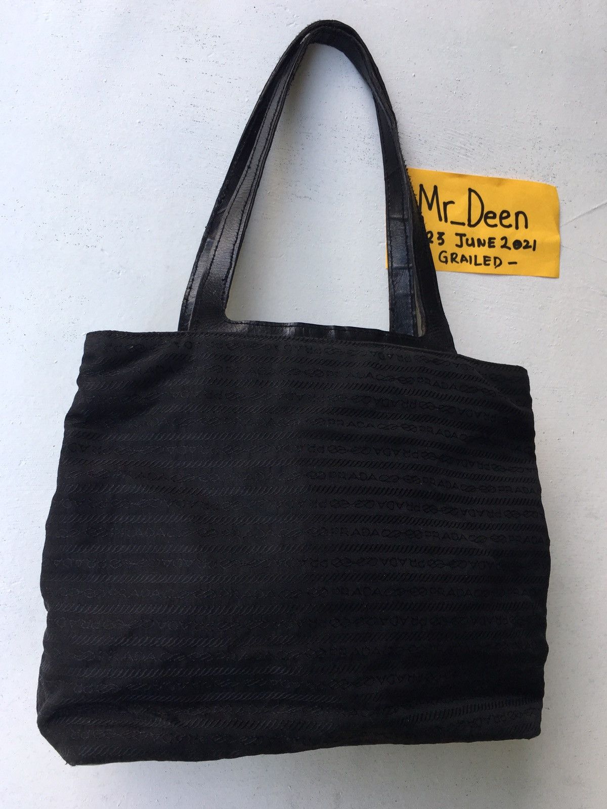 Vintage Authentic Prada Small Tote Bag