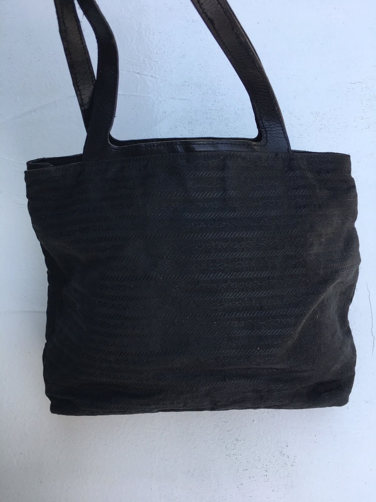 Vintage Authentic Prada Small Tote Bag