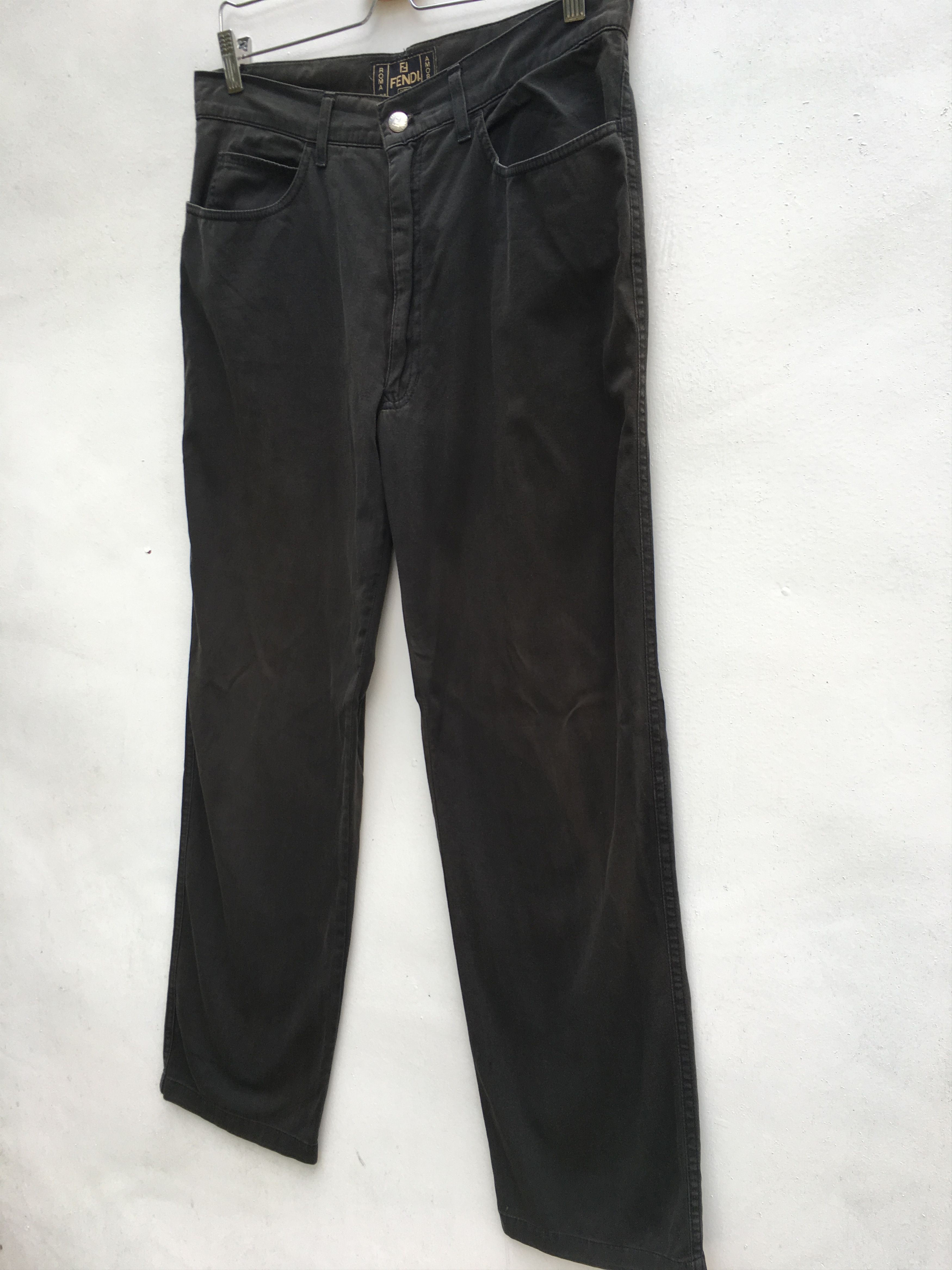Fendi Vintage FENDI Italy Casual Pants Brown Size US 33 - 4 Thumbnail