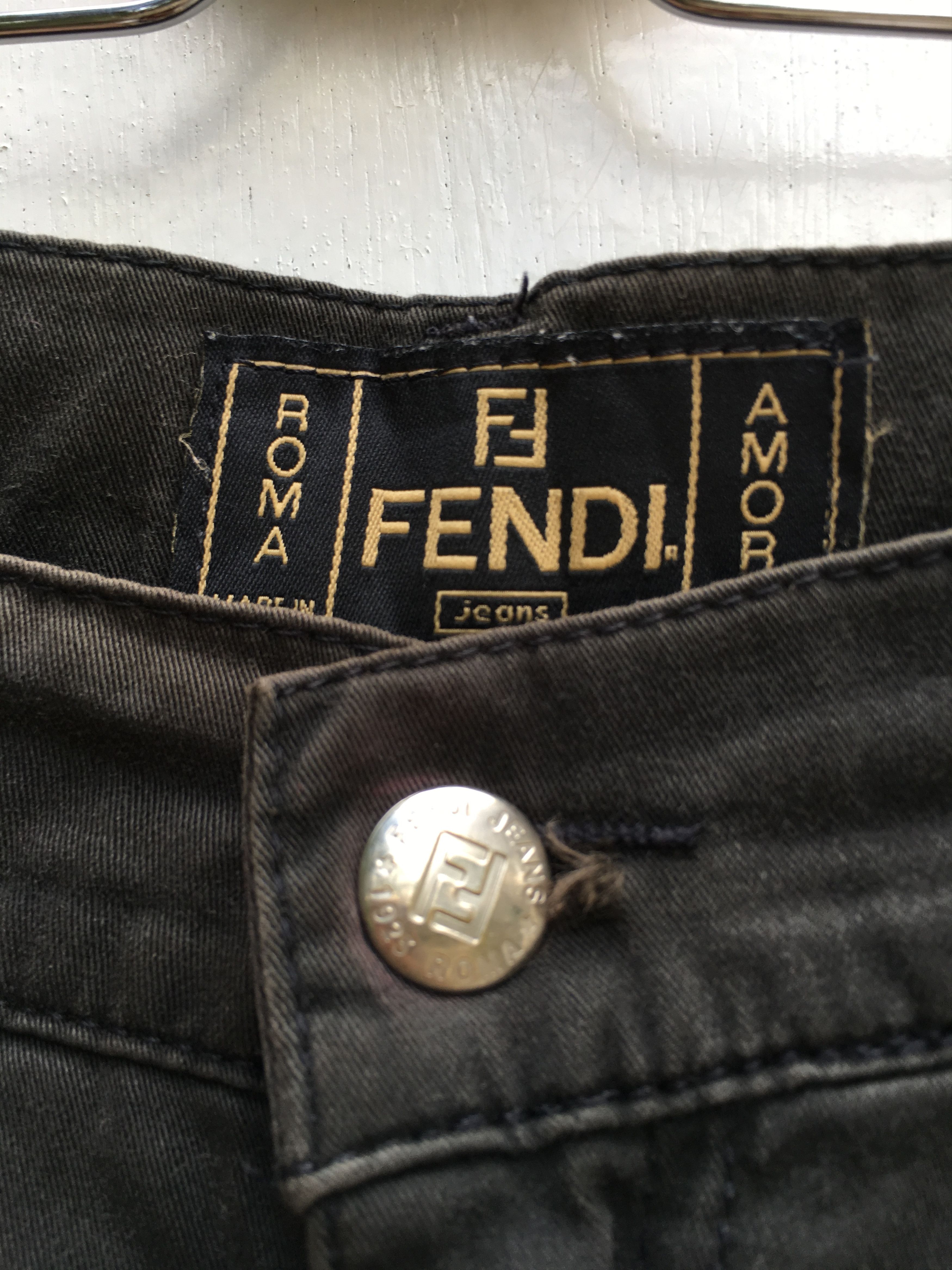 Fendi Vintage FENDI Italy Casual Pants Brown Size US 33 - 8 Thumbnail