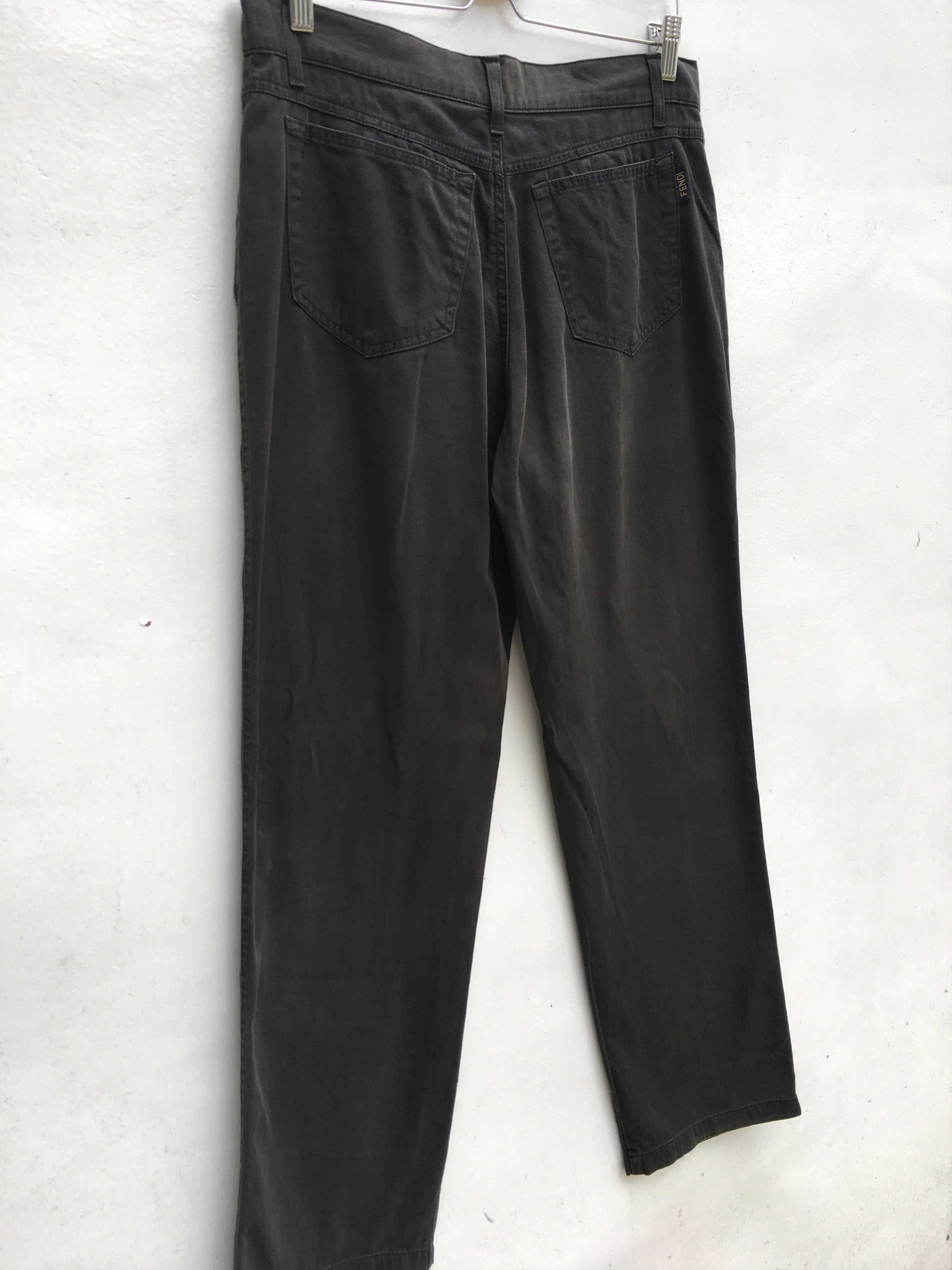 Fendi Vintage FENDI Italy Casual Pants Brown Size US 33 - 10 Thumbnail