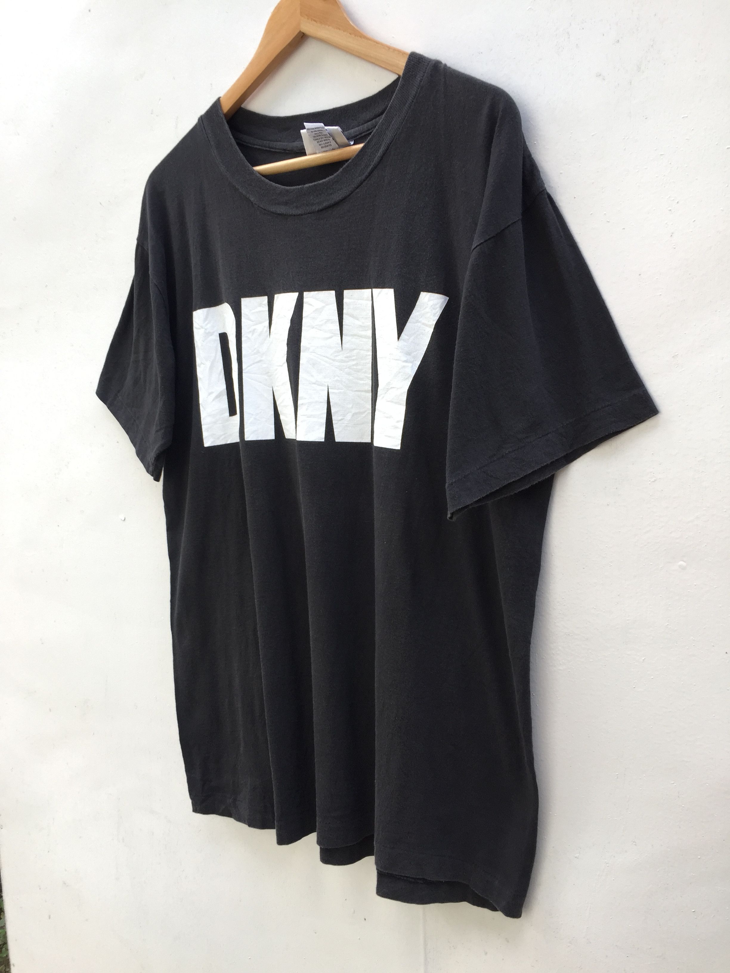 DKNY Vintage Dkny Donna Karan New York Big Logo Made In Usa Size US L / EU 52-54 / 3 - 3 Thumbnail