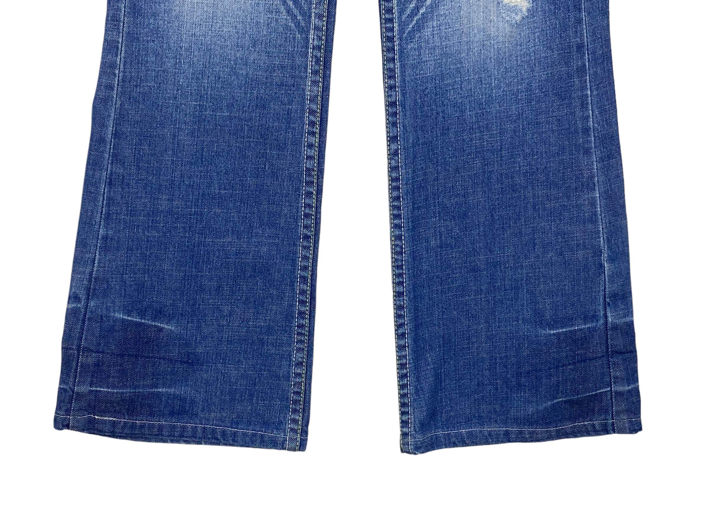 Japanese Brand Red Pepper Bootcut Flare Jeans Japanese Embroidered Jeans Size 28" / US 6 / IT 42 - 6 Thumbnail