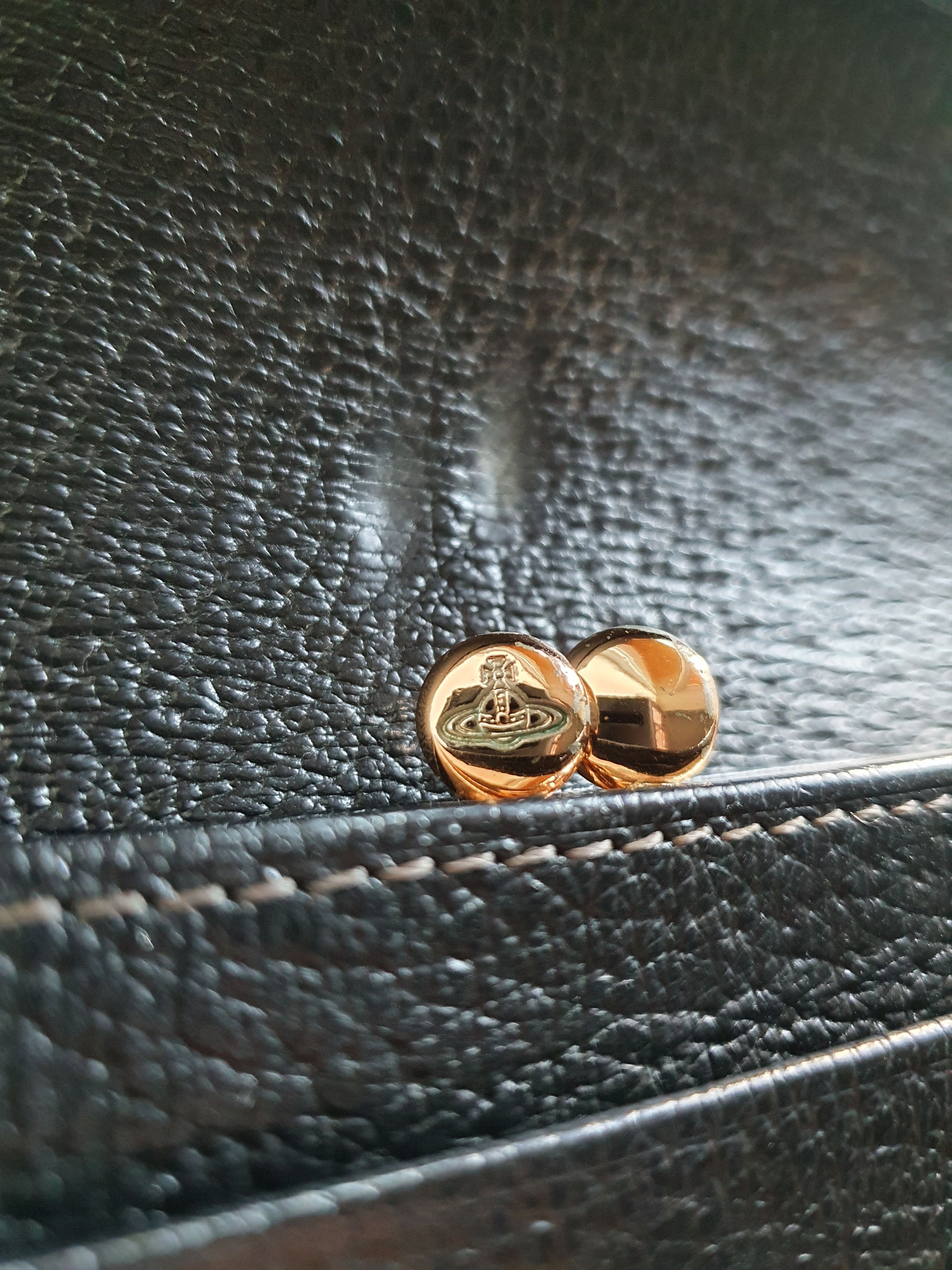 Vivienne Westwood Vivienne Westwood Black Orb Y2k Big Black Leather Wallet Size ONE SIZE - 9 Thumbnail