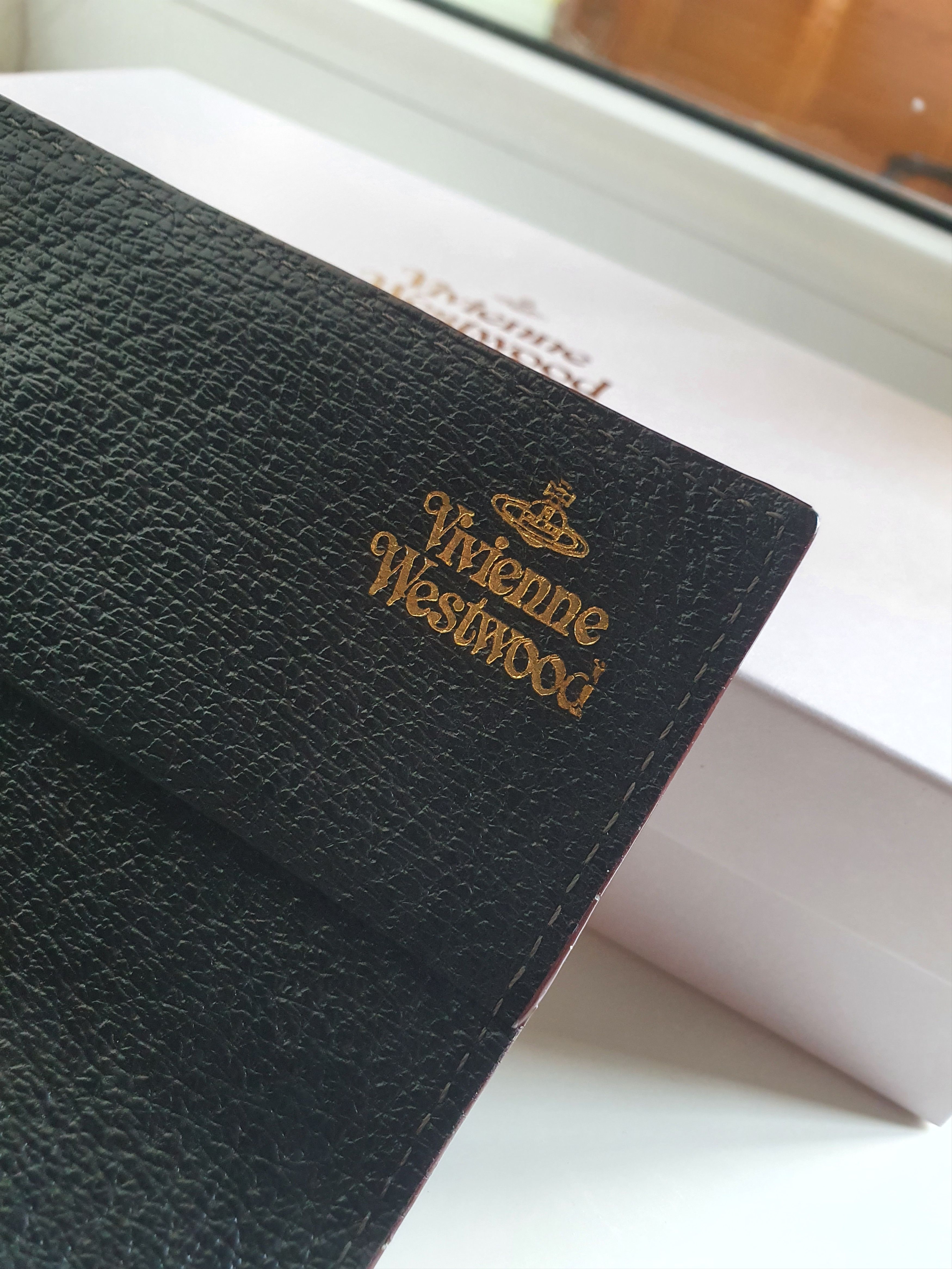 Vivienne Westwood Vivienne Westwood Black Orb Y2k Big Black Leather Wallet Size ONE SIZE - 7 Thumbnail