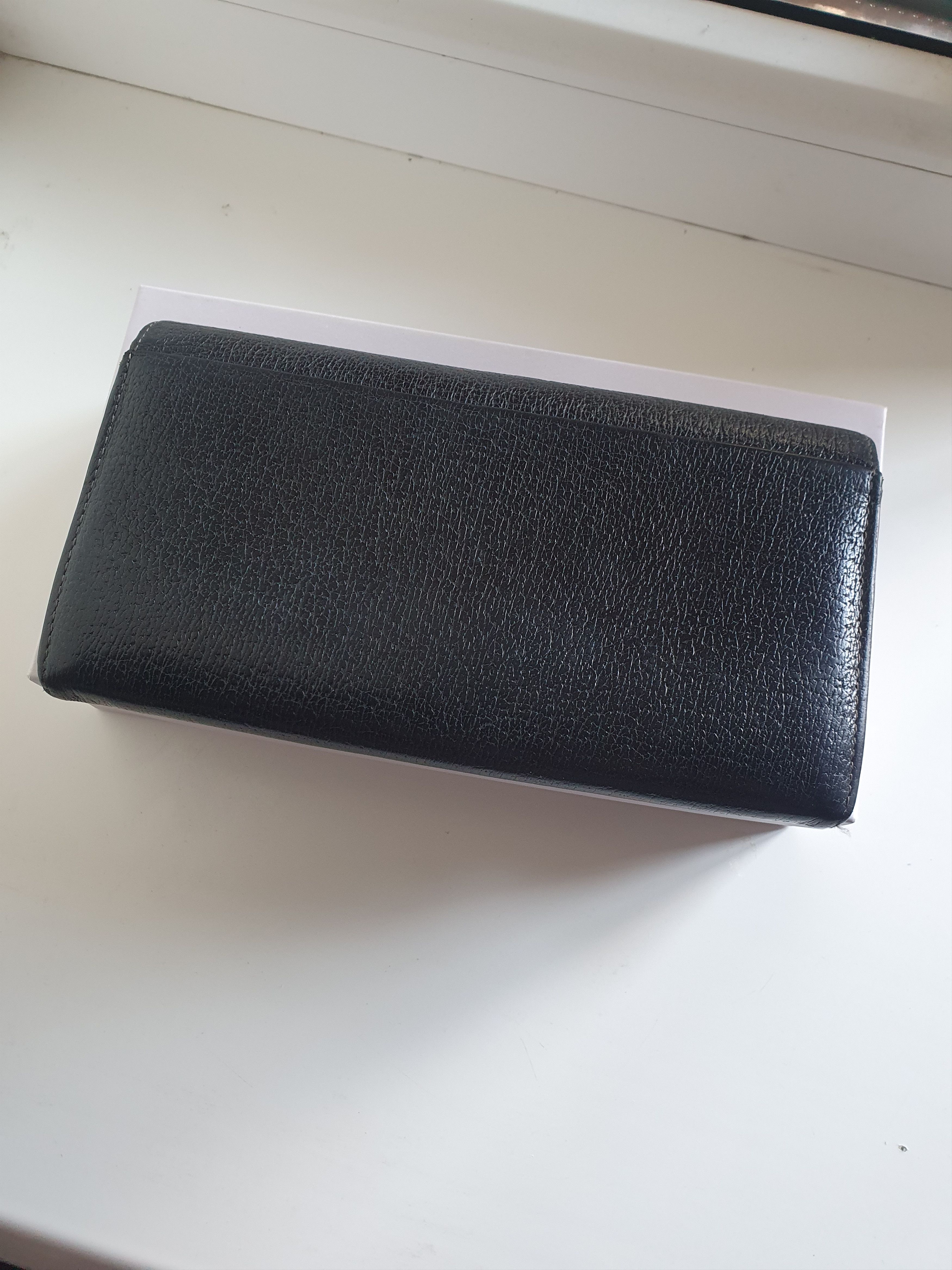 Vivienne Westwood Vivienne Westwood Black Orb Y2k Big Black Leather Wallet Size ONE SIZE - 5 Thumbnail