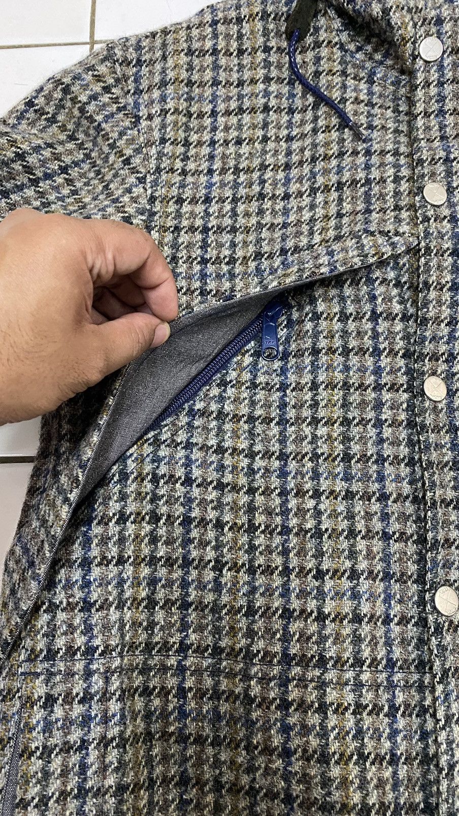 Final Home RARE Final Home X Harris Tweed Houndstooth Jacket Size US S / EU 44-46 / 1 - 10 Thumbnail