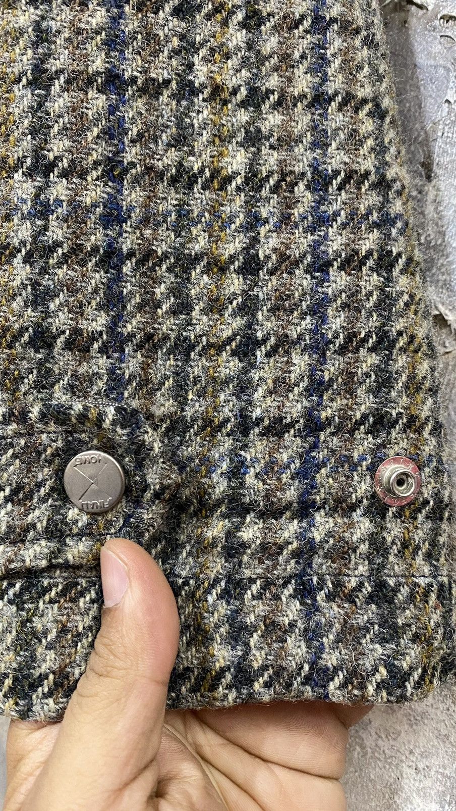 Final Home RARE Final Home X Harris Tweed Houndstooth Jacket Size US S / EU 44-46 / 1 - 3 Thumbnail