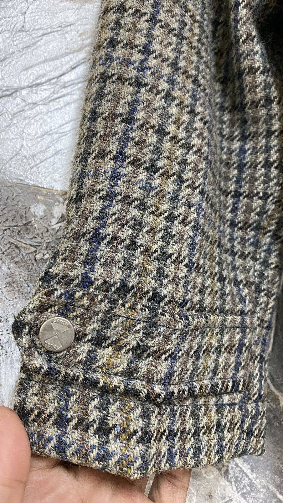 Final Home RARE Final Home X Harris Tweed Houndstooth Jacket Size US S / EU 44-46 / 1 - 2 Thumbnail
