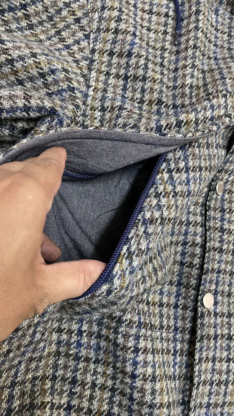 Final Home RARE Final Home X Harris Tweed Houndstooth Jacket Size US S / EU 44-46 / 1 - 11 Thumbnail