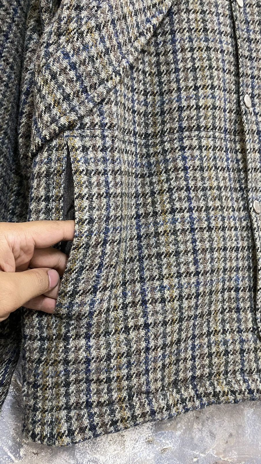 Final Home RARE Final Home X Harris Tweed Houndstooth Jacket Size US S / EU 44-46 / 1 - 8 Thumbnail