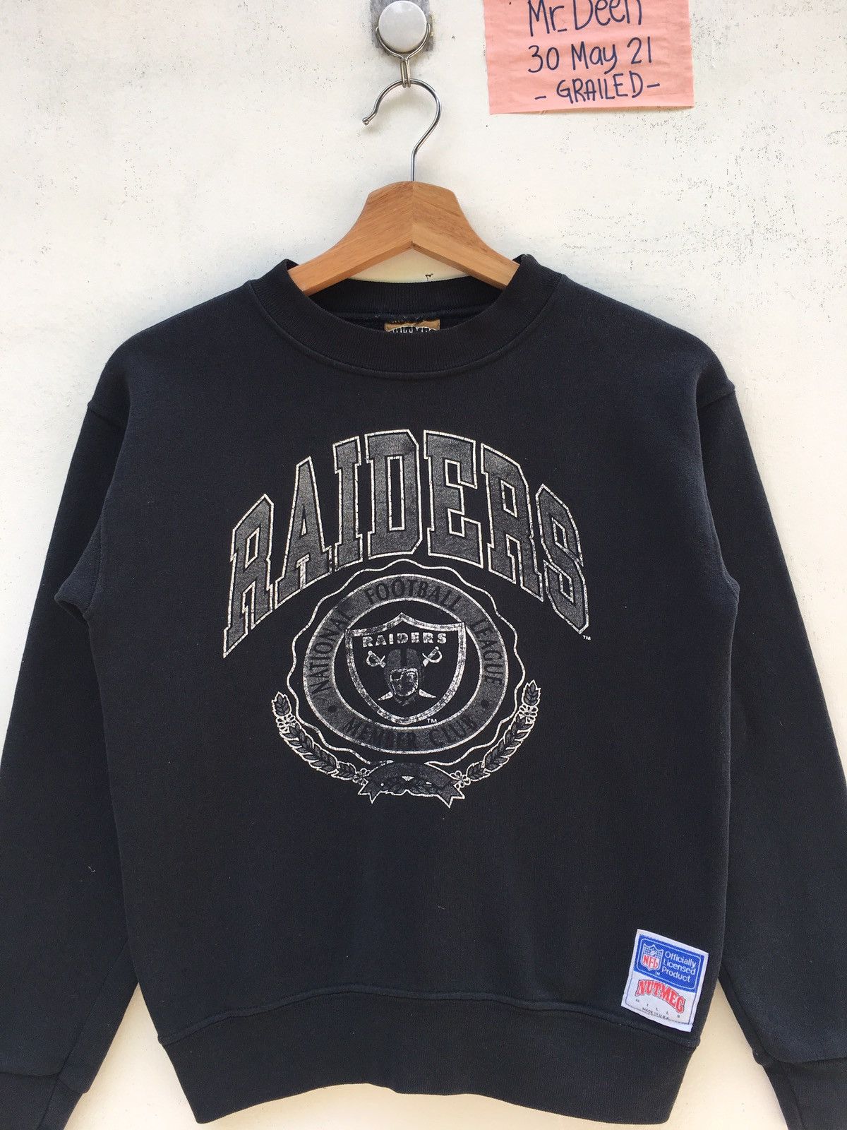 NFL Vintage NFL Oakland Raiders Big Logo Member Sweatshirt Size US S / EU 44-46 / 1 - 4 Thumbnail