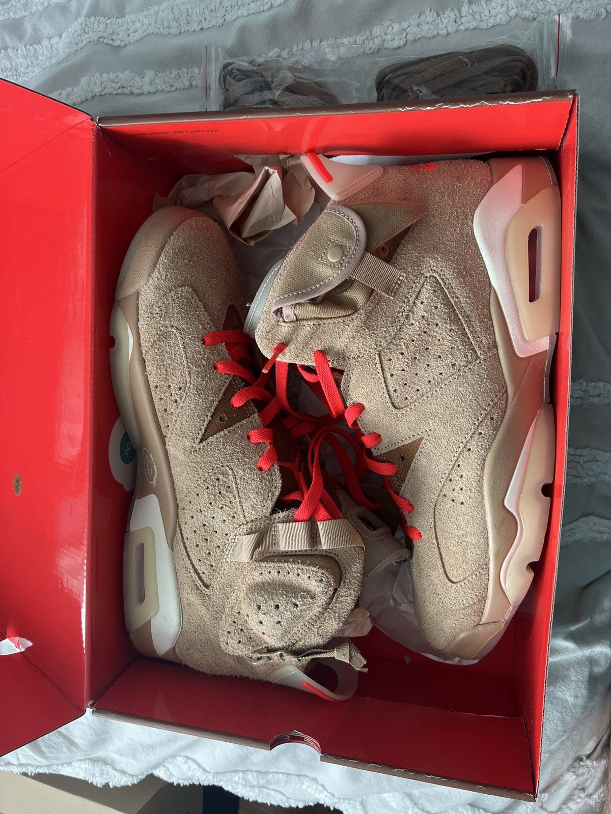 Air Jordan 6 Retro Travis Scott British Khaki Size 12