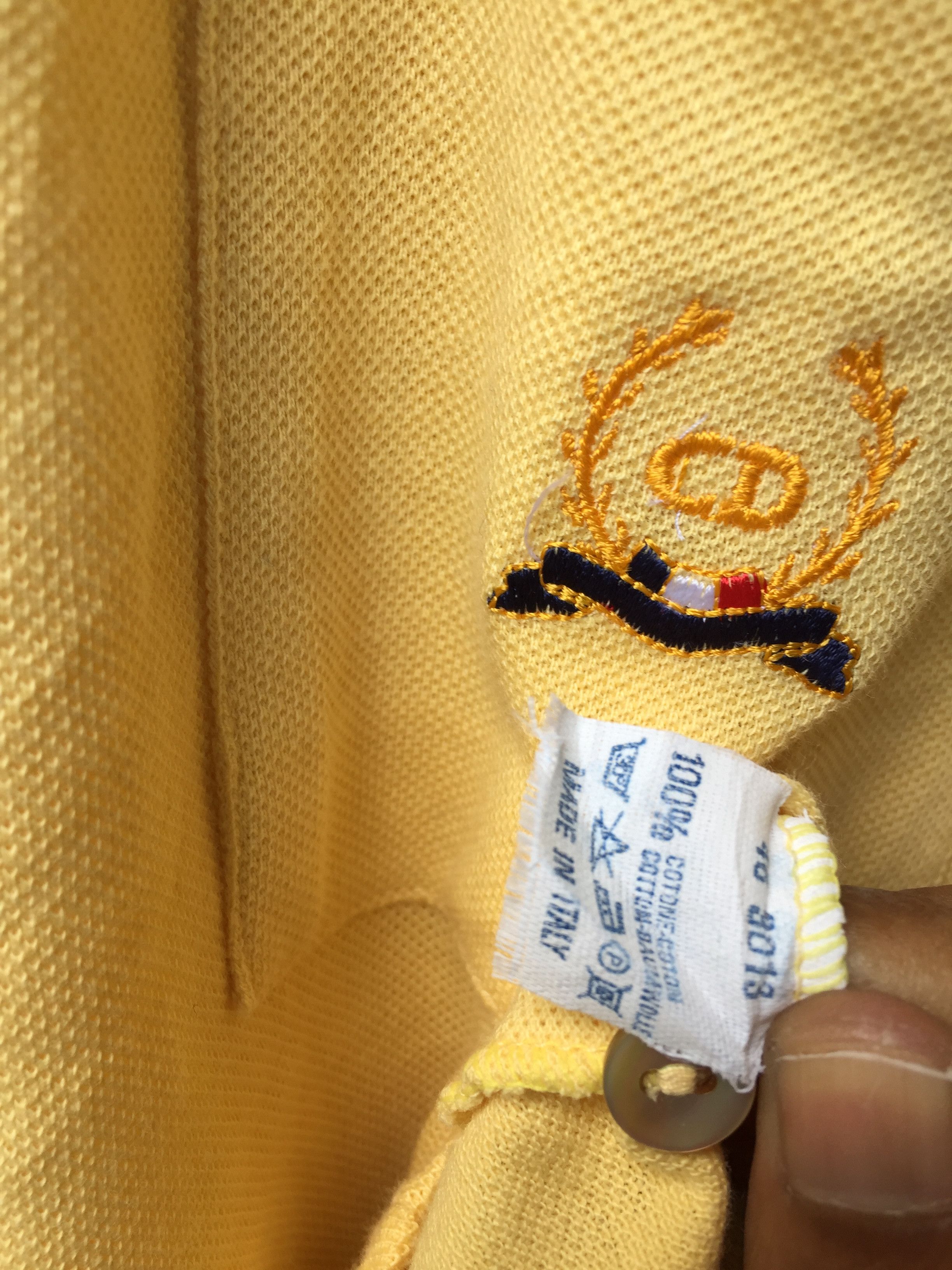 Christian Dior Monsieur Vintage CHRISTIAN DIOR Yellow Polo Shirt size M Size US M / EU 48-50 / 2 - 10 Thumbnail