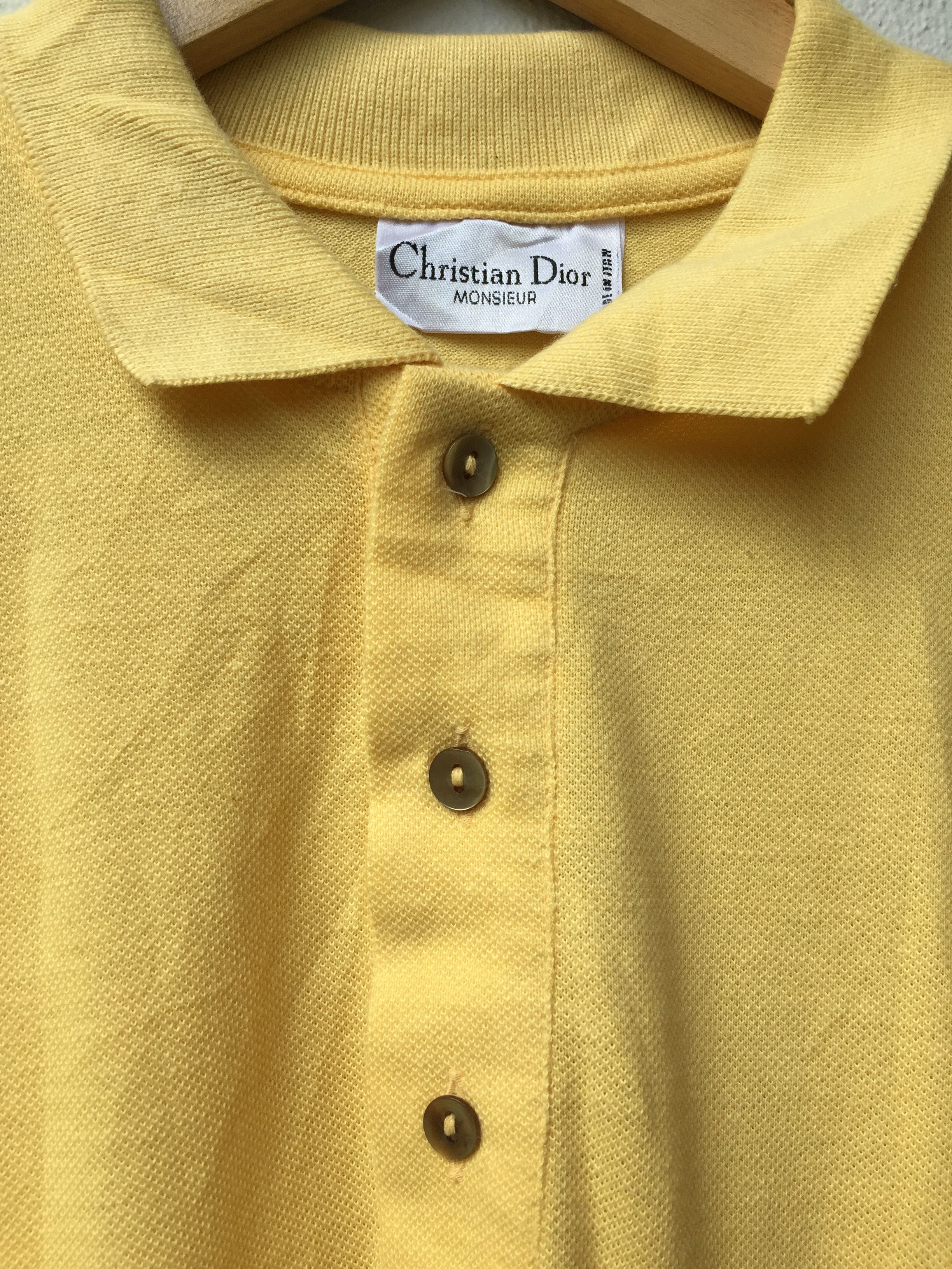 Christian Dior Monsieur Vintage CHRISTIAN DIOR Yellow Polo Shirt size M Size US M / EU 48-50 / 2 - 9 Thumbnail