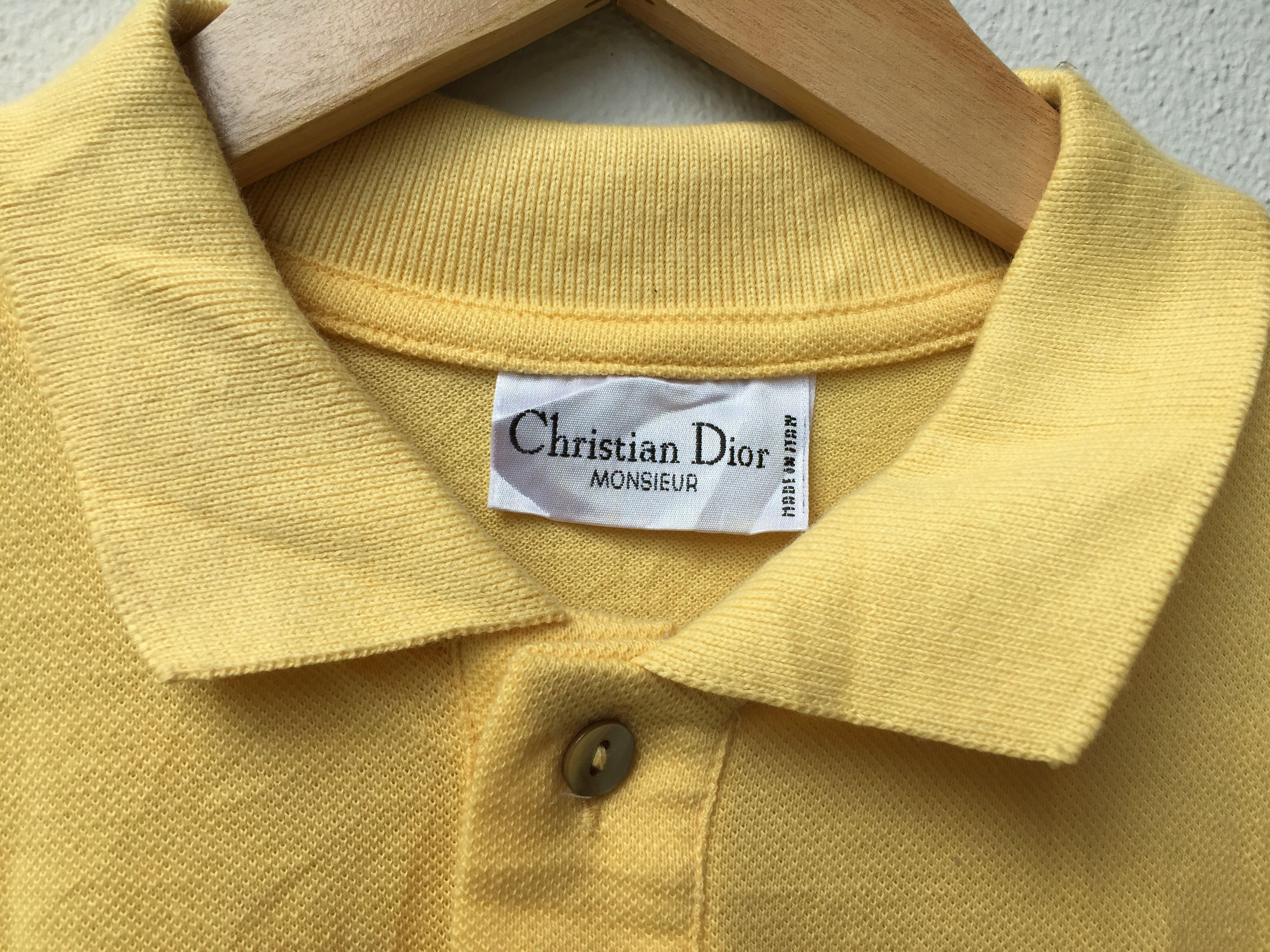 Christian Dior Monsieur Vintage CHRISTIAN DIOR Yellow Polo Shirt size M Size US M / EU 48-50 / 2 - 8 Thumbnail
