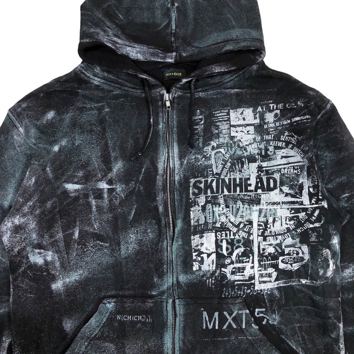 Japanese Brand HN+Die Skinhead Zip Up Hoodie Size US L / EU 52-54 / 3 - 2 Thumbnail