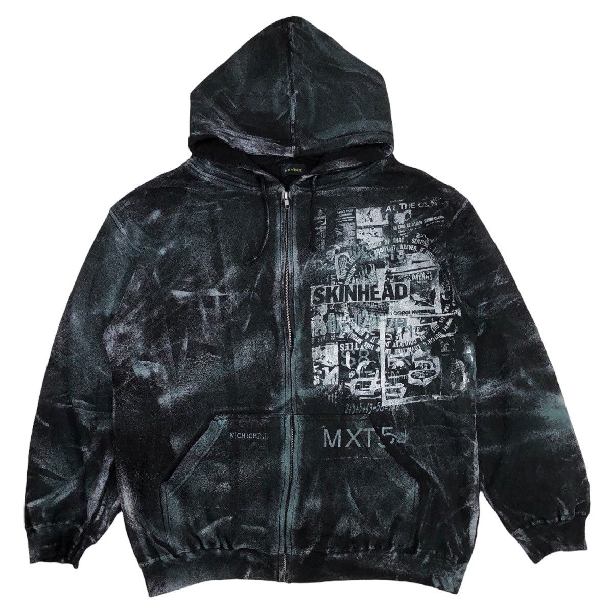 Japanese Brand HN+Die Skinhead Zip Up Hoodie Size US L / EU 52-54 / 3 - 1 Thumbnail