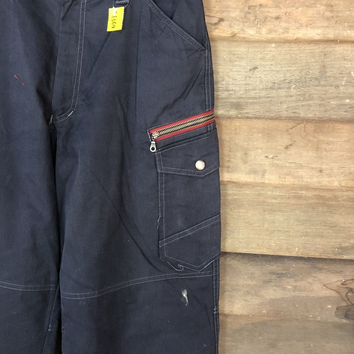 Japanese Brand DLL Jawin Blue Cargo Multipocket Pants #1369 Size US 31 - 5 Thumbnail