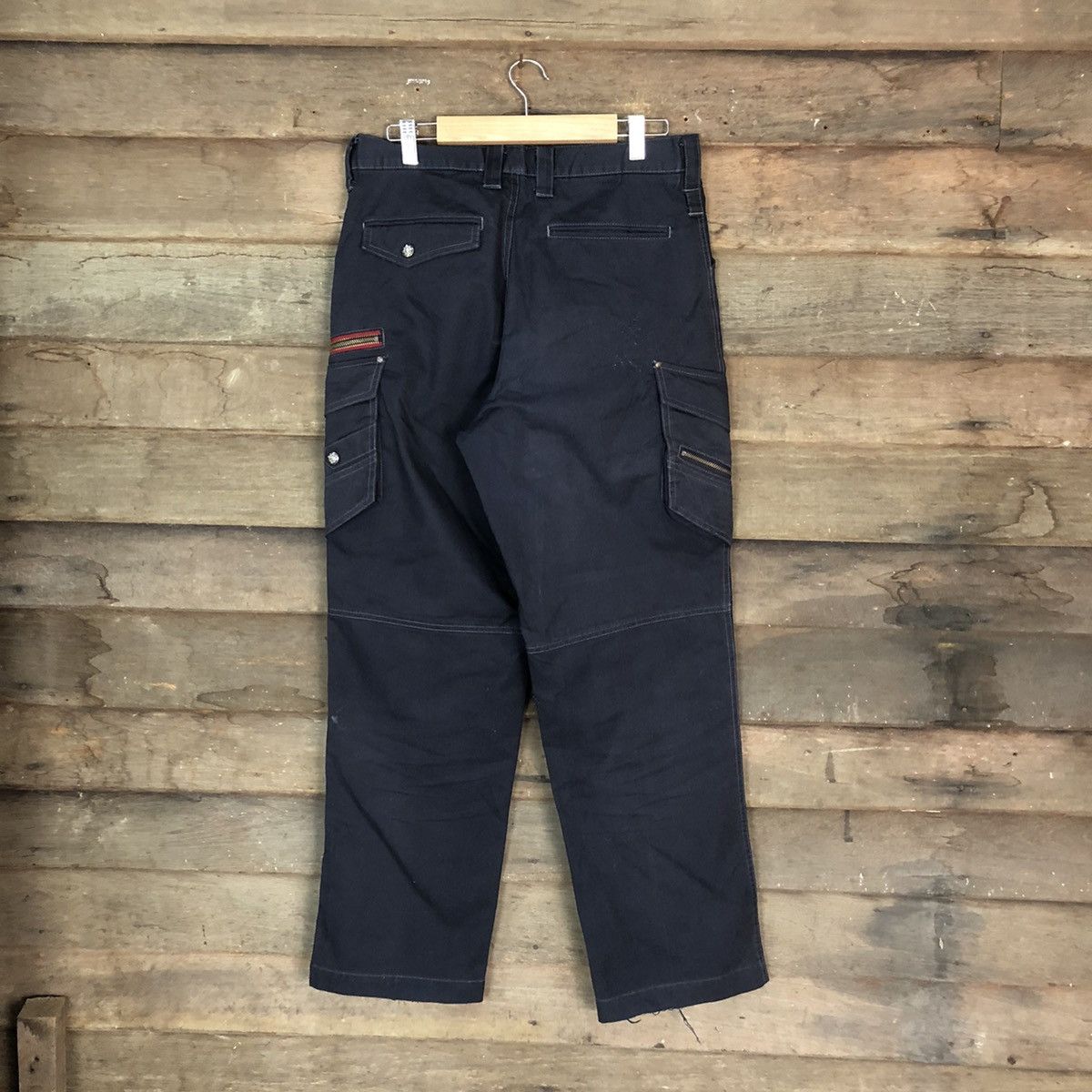 Japanese Brand DLL Jawin Blue Cargo Multipocket Pants #1369 Size US 31 - 9 Thumbnail