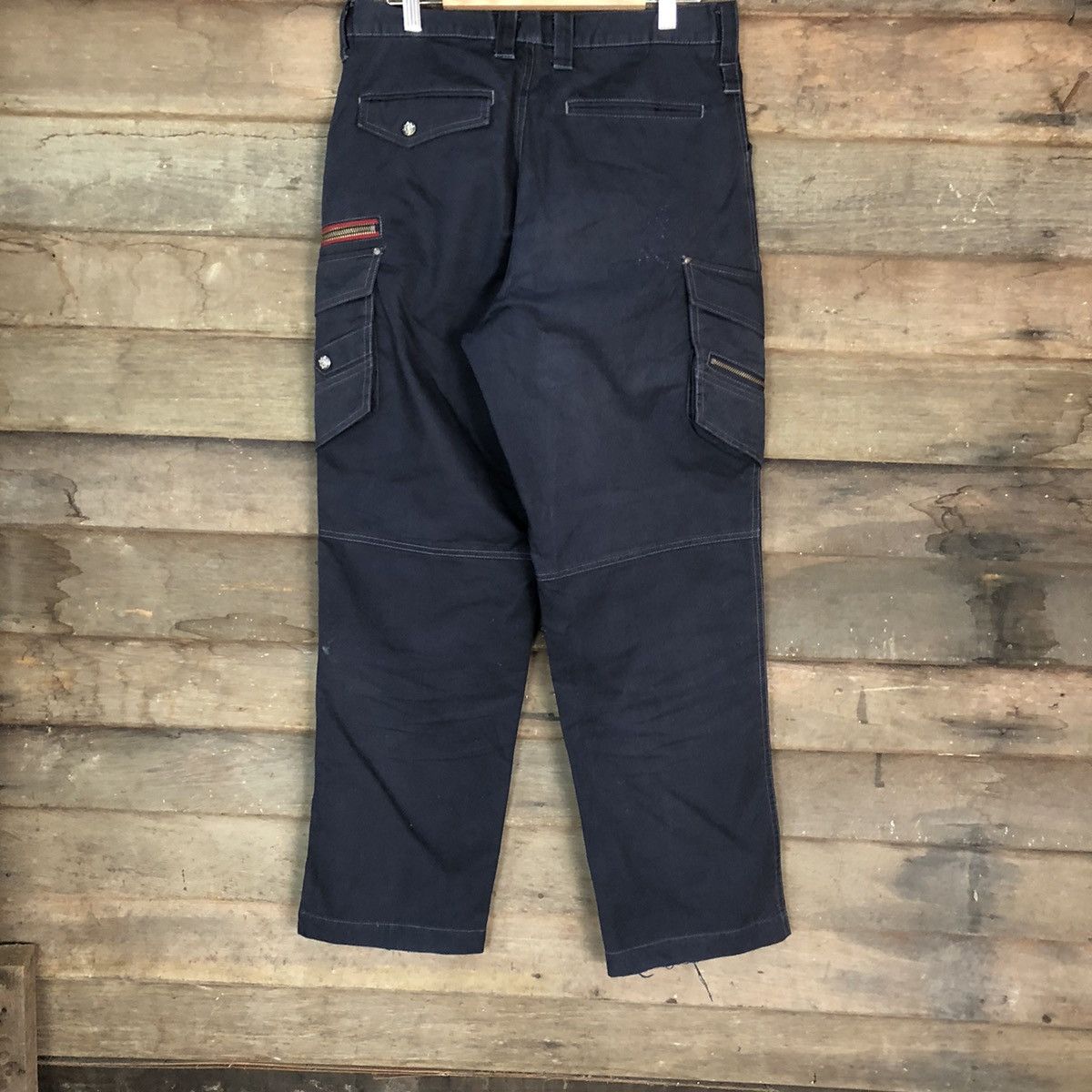 Japanese Brand DLL Jawin Blue Cargo Multipocket Pants #1369 Size US 31 - 11 Thumbnail