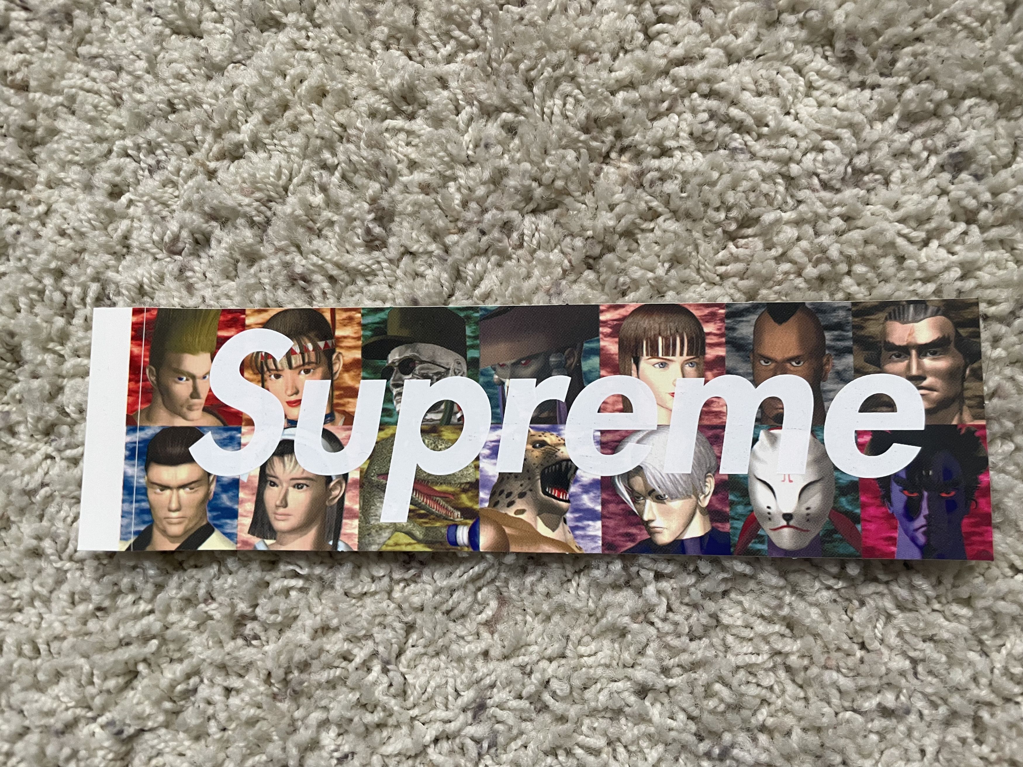 Supreme × Yohji Yamamoto Supreme Yohji Yamamoto Tekken Box Logo Sticker Size ONE SIZE - 1 Thumbnail