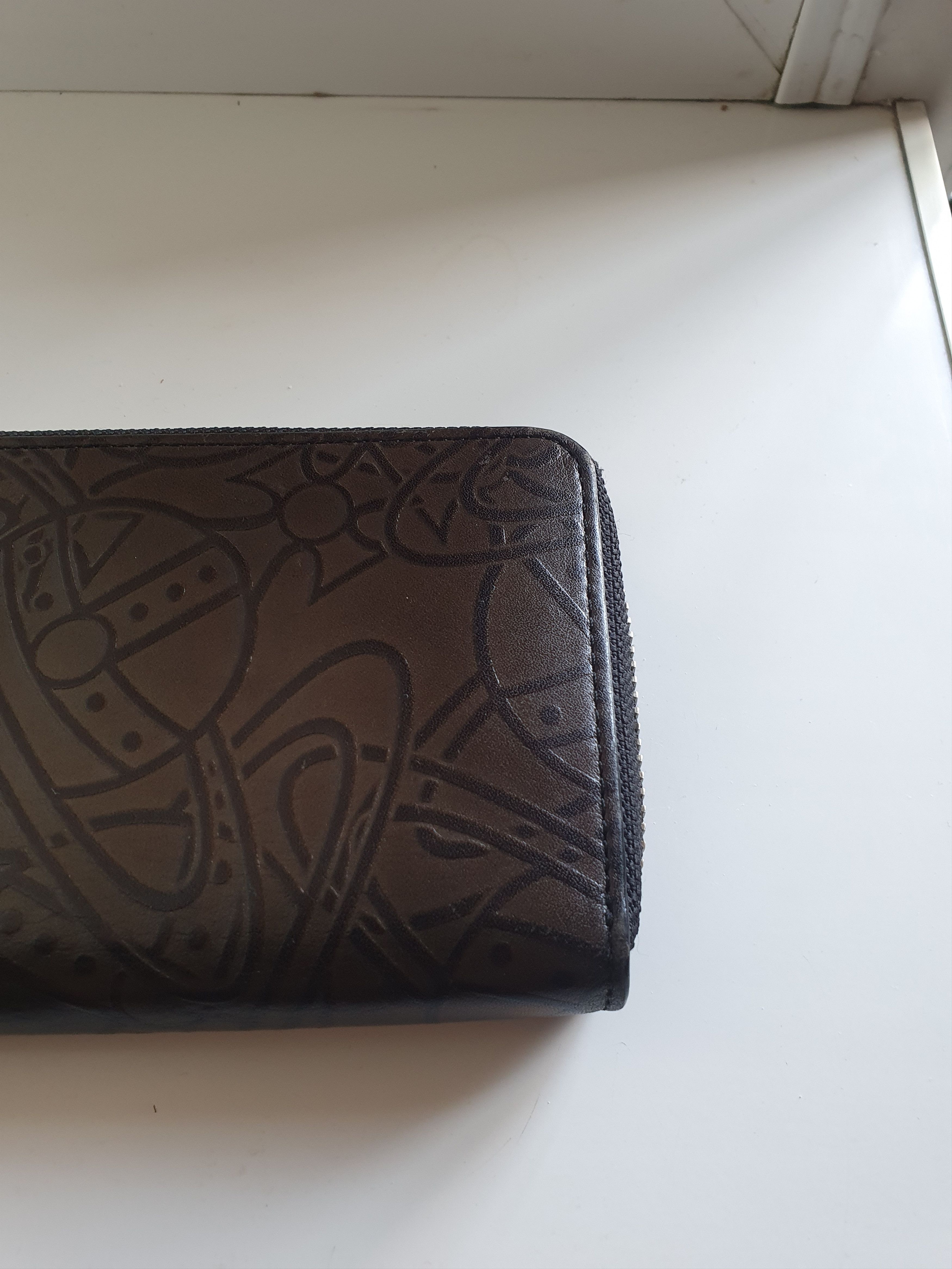 Vivienne Westwood Vivienne Westwood Multilogo Brown/Black Y2k Leather Wallet Size ONE SIZE - 4 Thumbnail