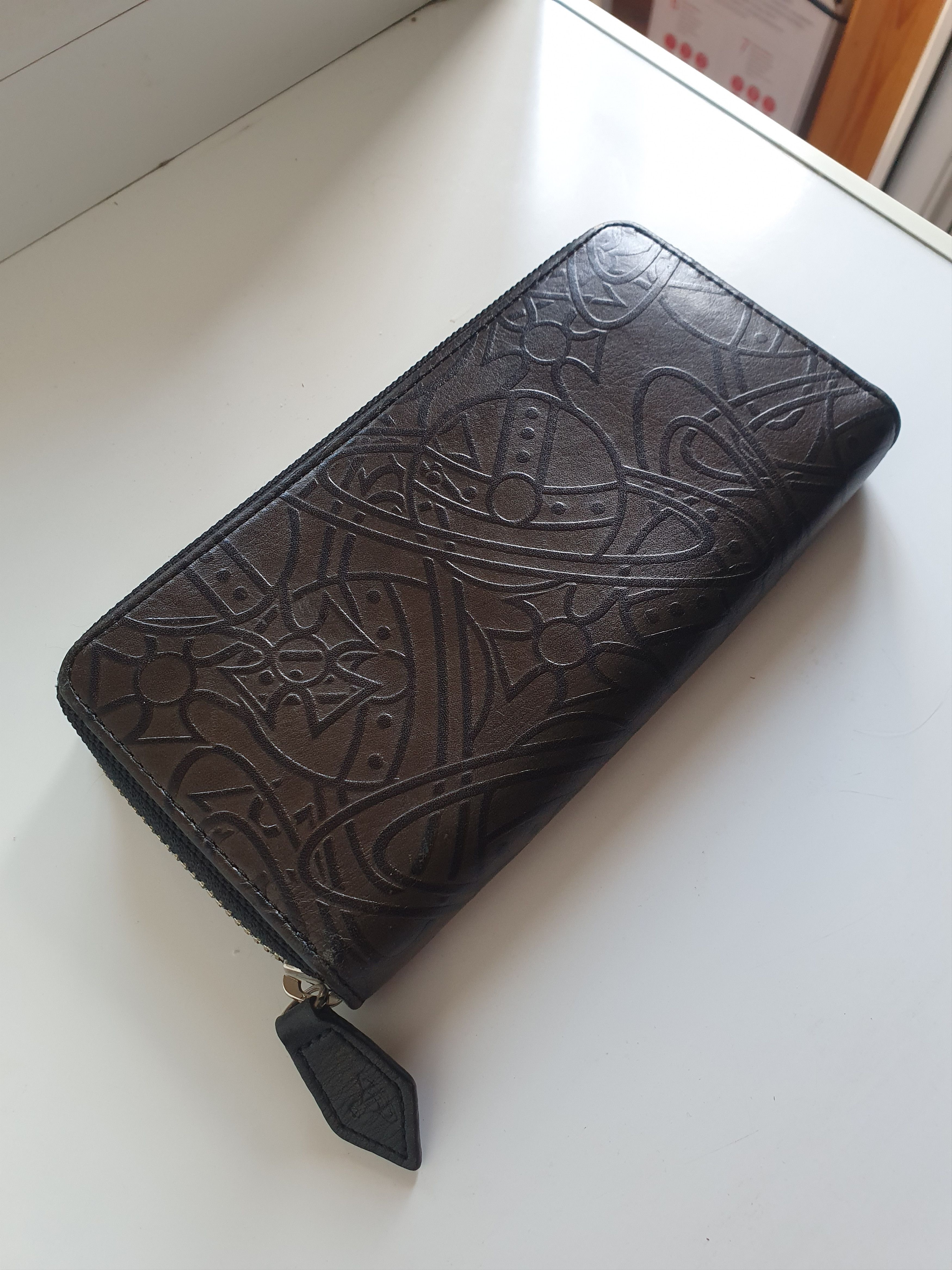 Vivienne Westwood Vivienne Westwood Multilogo Brown/Black Y2k Leather Wallet Size ONE SIZE - 3 Thumbnail