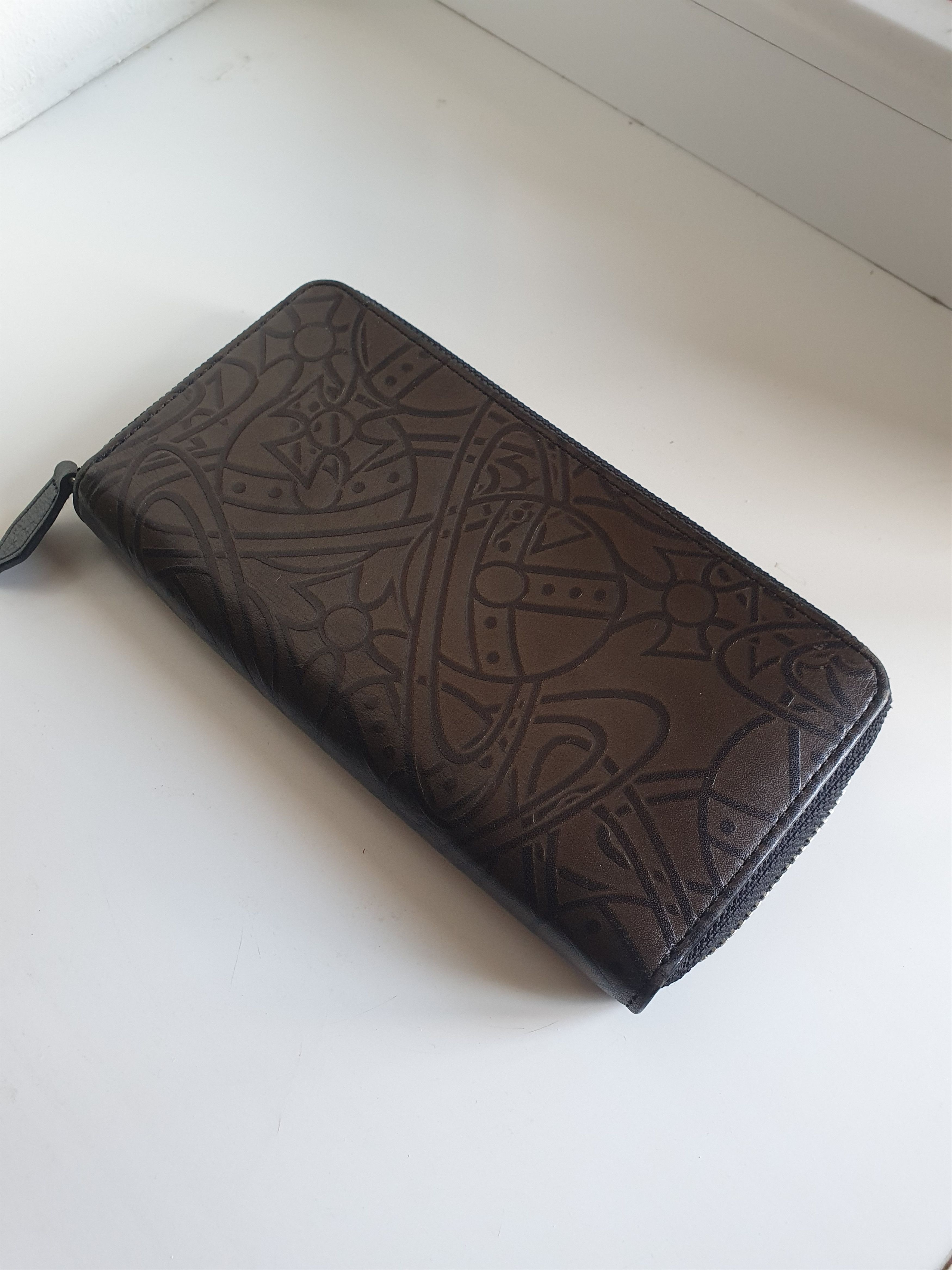 Vivienne Westwood Vivienne Westwood Multilogo Brown/Black Y2k Leather Wallet Size ONE SIZE - 2 Thumbnail