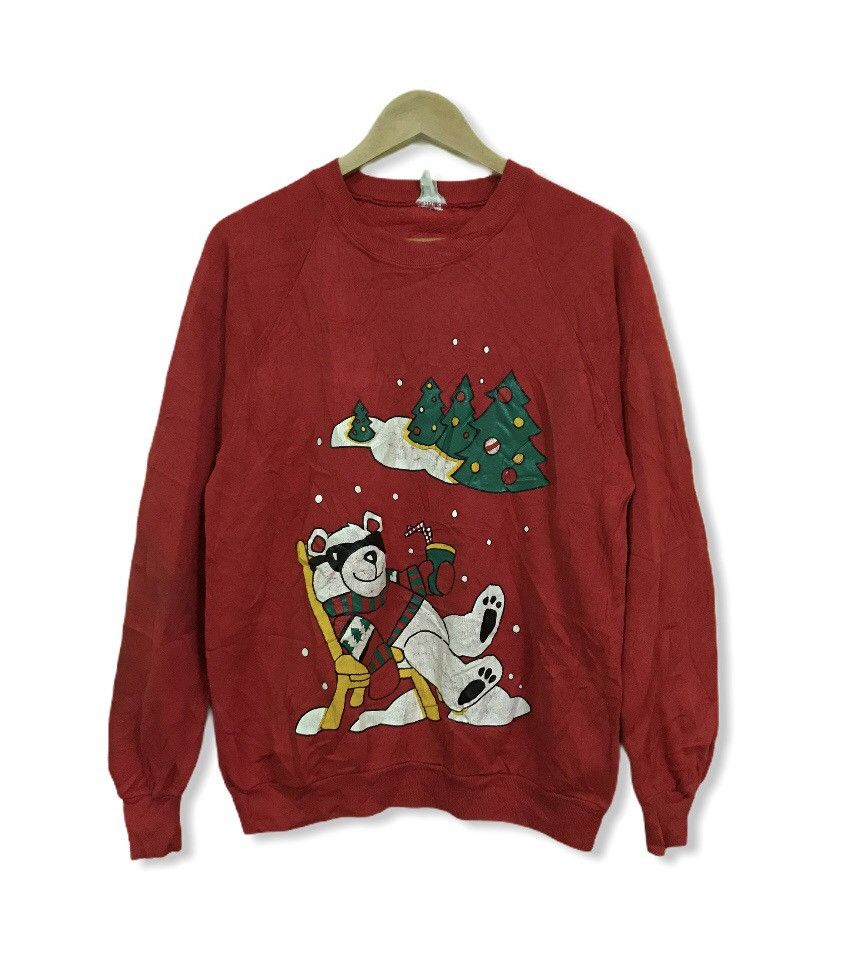 Vintage Vintage 90s art design sweatshirt Size US M / EU 48-50 / 2 - 1 Thumbnail