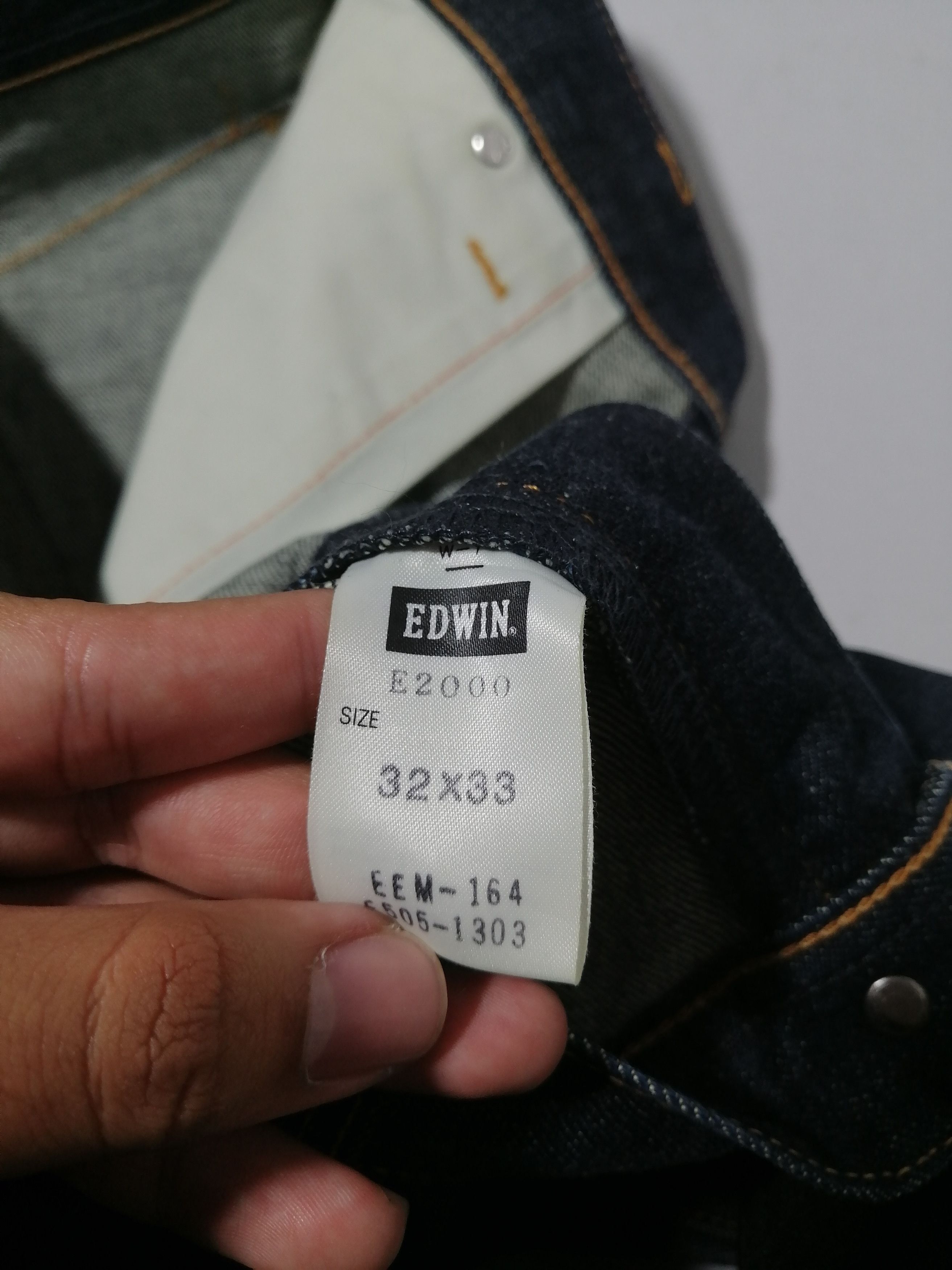 Edwin × Japanese Brand × Vintage Vintage E Function by Edwin Denim Jeans Size US 32 / EU 48 - 7 Thumbnail