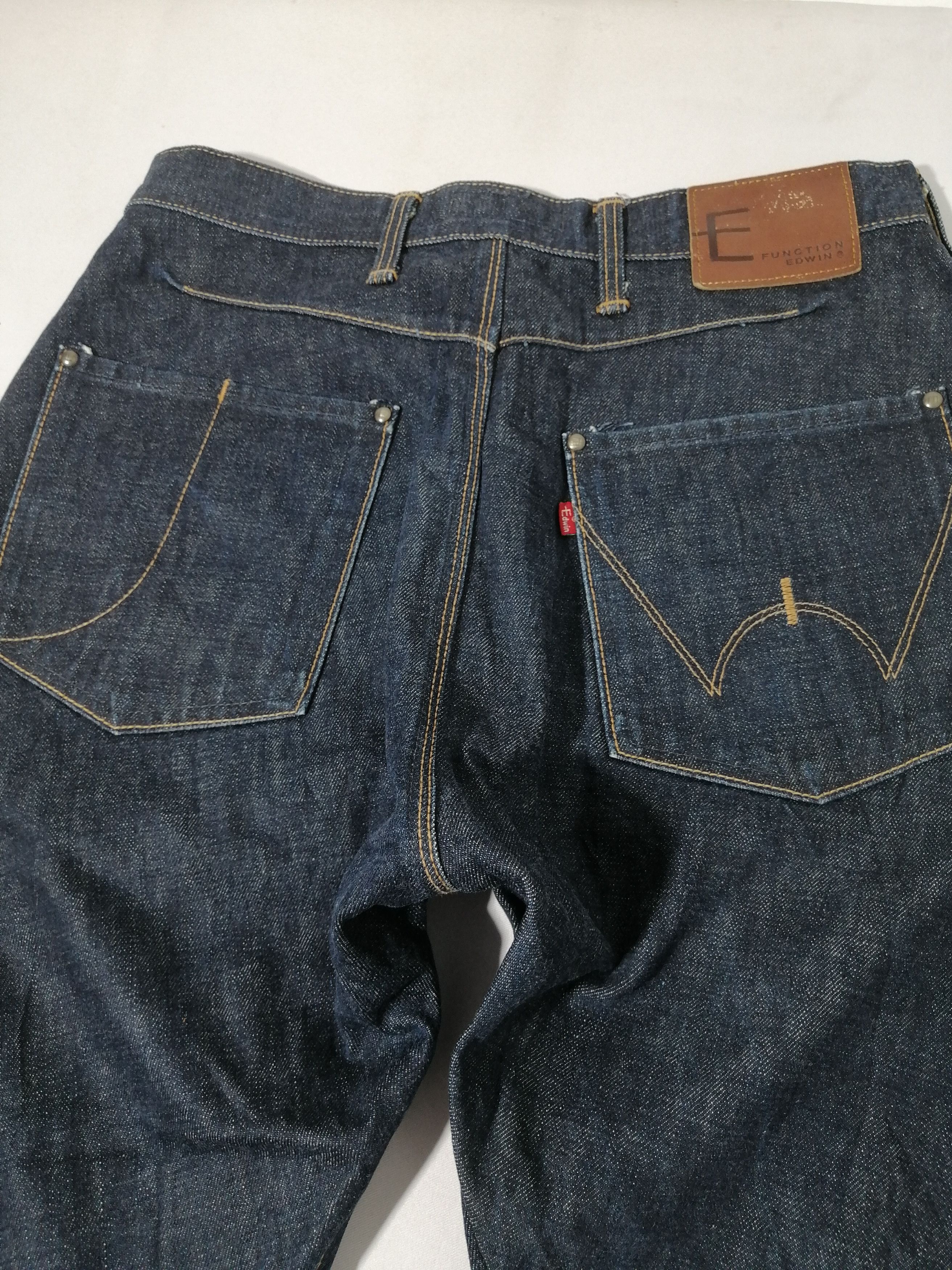 Edwin × Japanese Brand × Vintage Vintage E Function by Edwin Denim Jeans Size US 32 / EU 48 - 3 Thumbnail