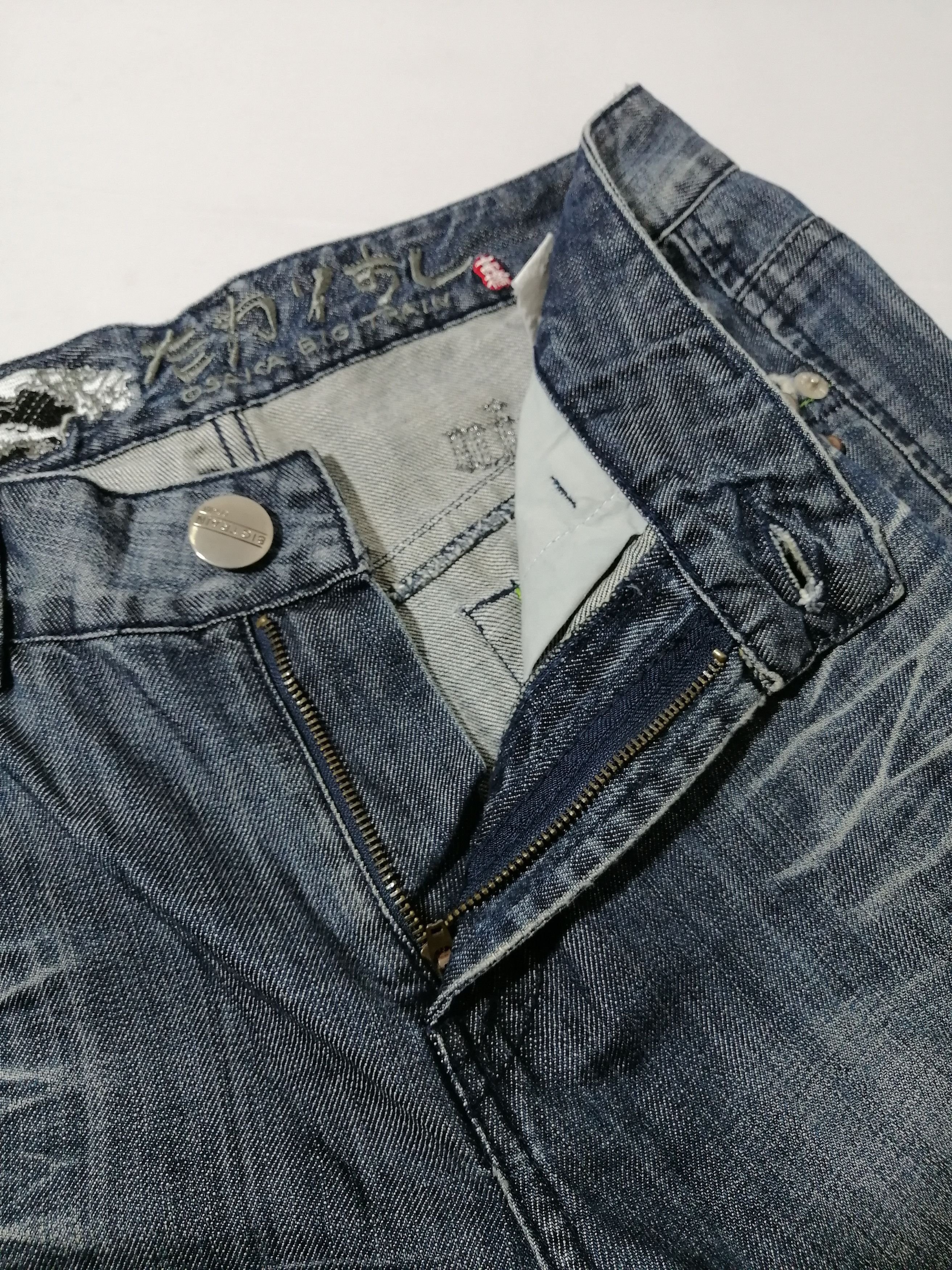 Japanese Brand Osaka Big Train Nice Design Denim Jeans Size US 33 - 5 Thumbnail