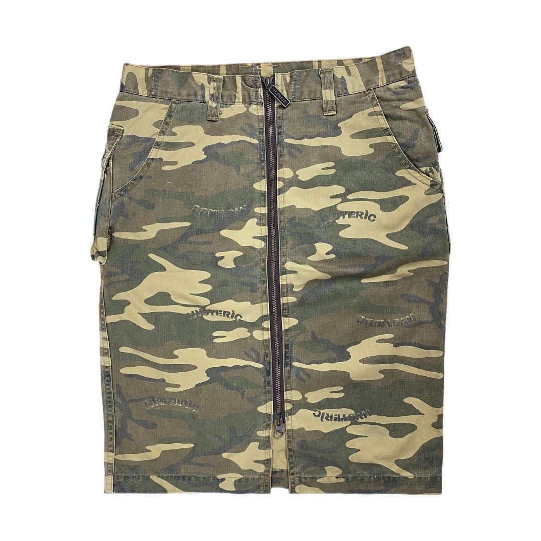 image of 20471120 x Beauty Beast Vintage 90's Hysteric Glamour Camo Double Zipper Skirt, Women's (Size 30)