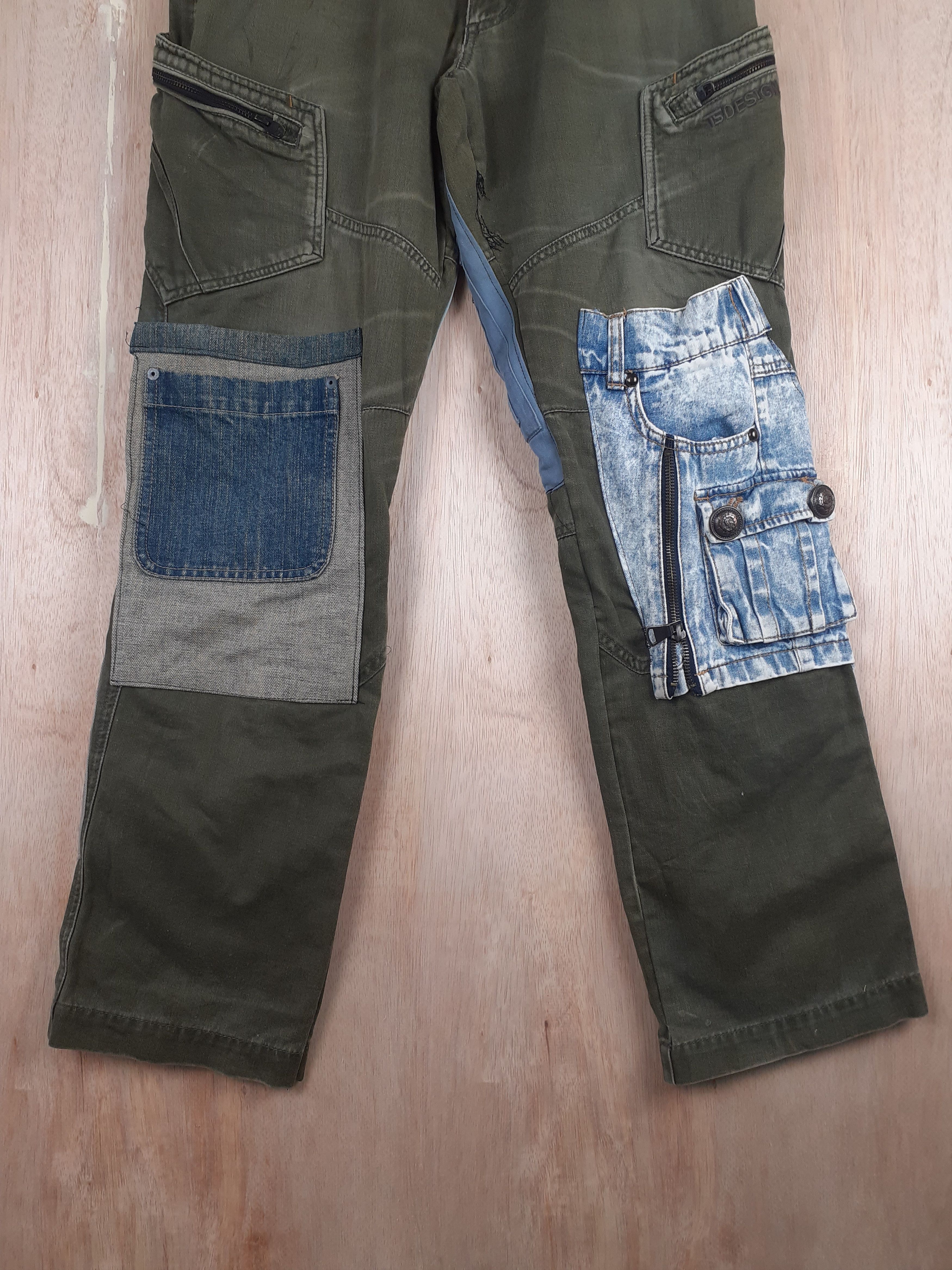 Japanese Brand DL TS Design reworked multipocket custom cargo pants #S246 Size US 32 / EU 48 - 3 Thumbnail