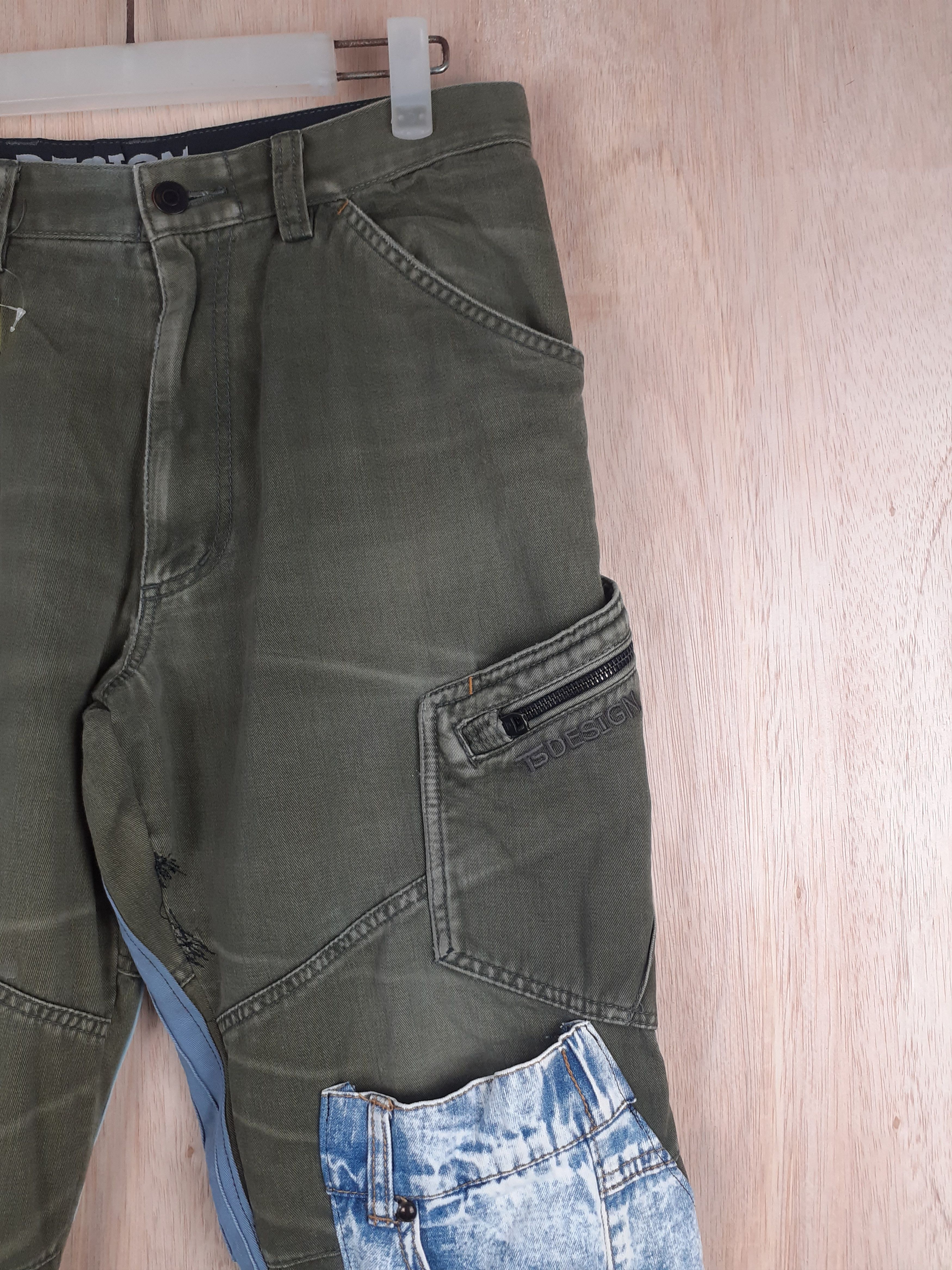 Japanese Brand DL TS Design reworked multipocket custom cargo pants #S246 Size US 32 / EU 48 - 6 Thumbnail