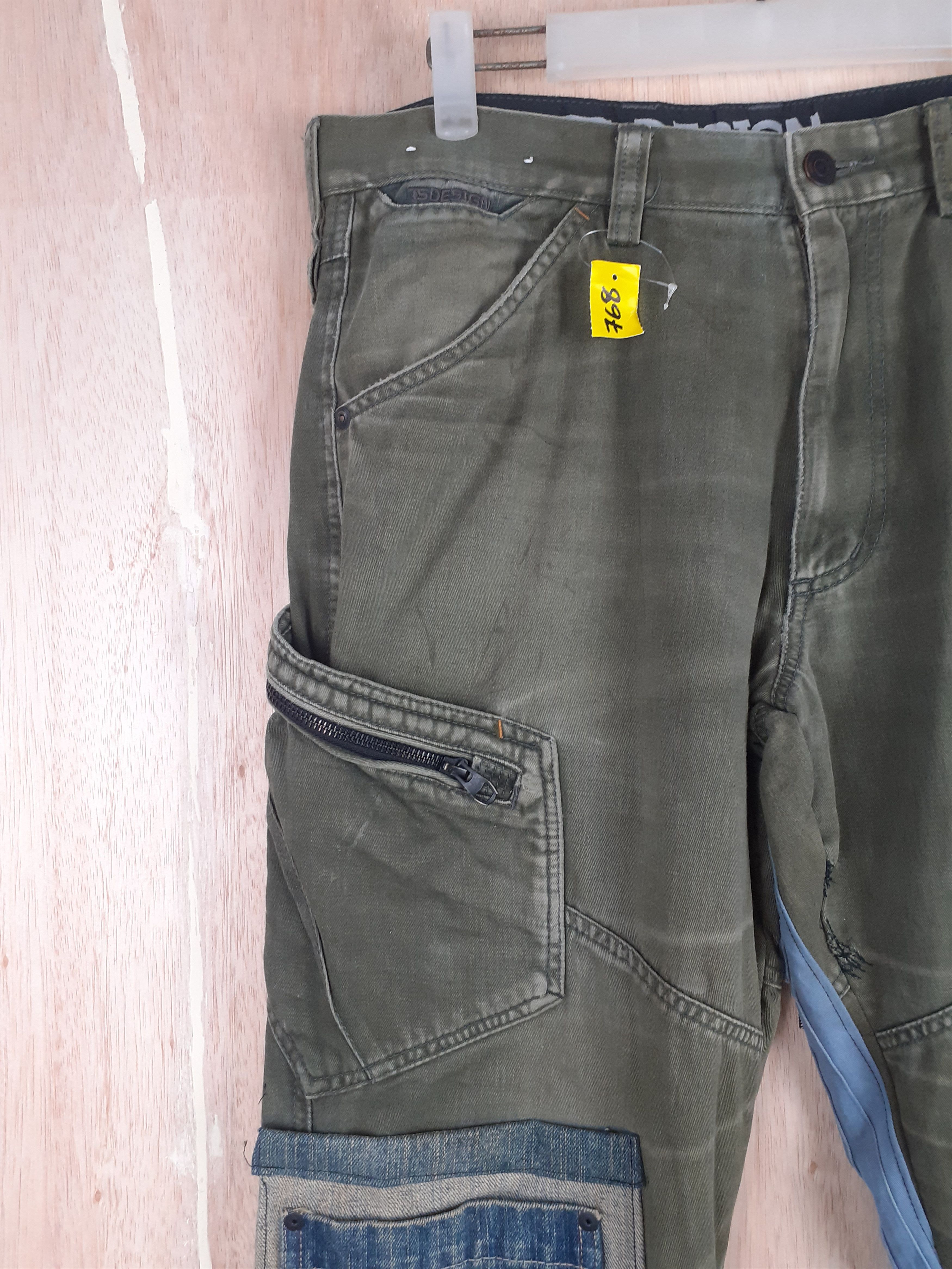 Japanese Brand DL TS Design reworked multipocket custom cargo pants #S246 Size US 32 / EU 48 - 5 Thumbnail