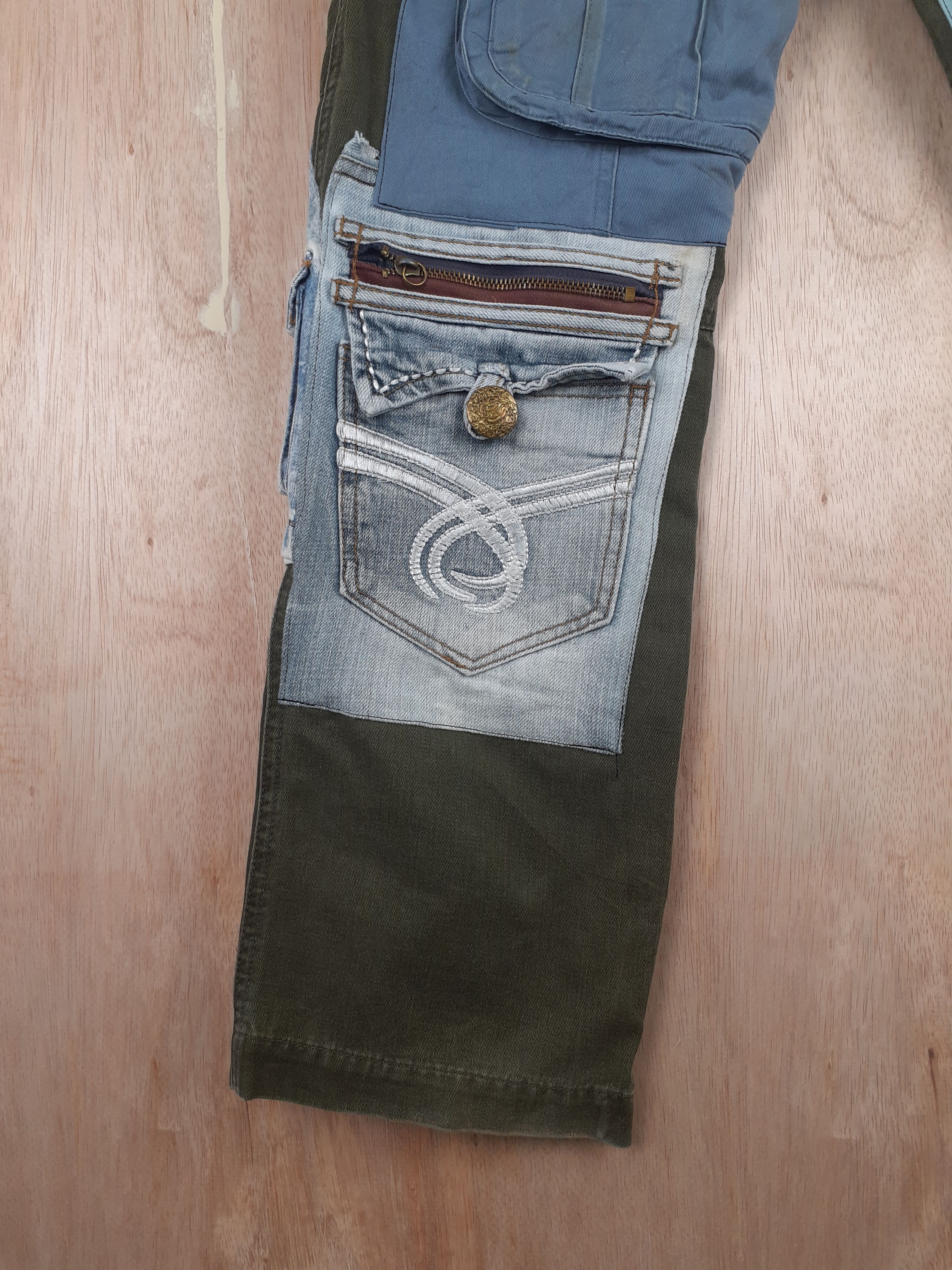 Japanese Brand DL TS Design reworked multipocket custom cargo pants #S246 Size US 32 / EU 48 - 14 Thumbnail