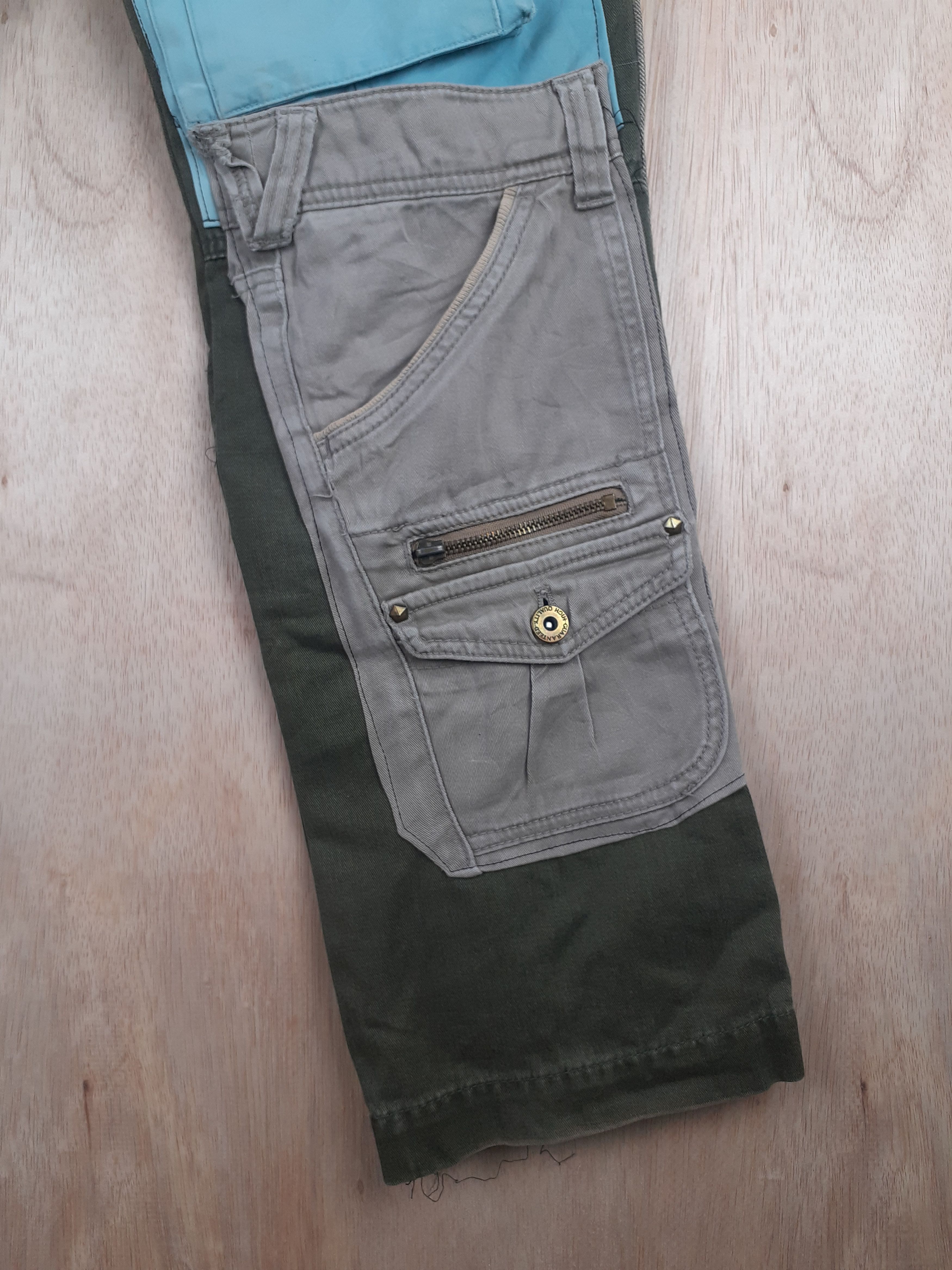 Japanese Brand DL TS Design reworked multipocket custom cargo pants #S246 Size US 32 / EU 48 - 15 Thumbnail